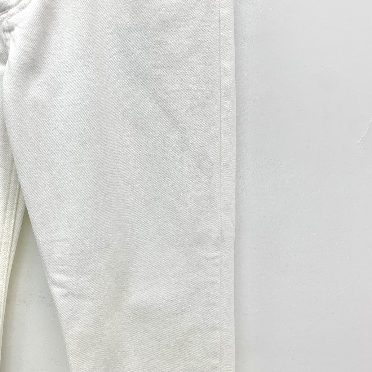 Celine Celine White Cotton Casual Pants K26WX Size 25" / US 0 / IT 36 - 4 Thumbnail