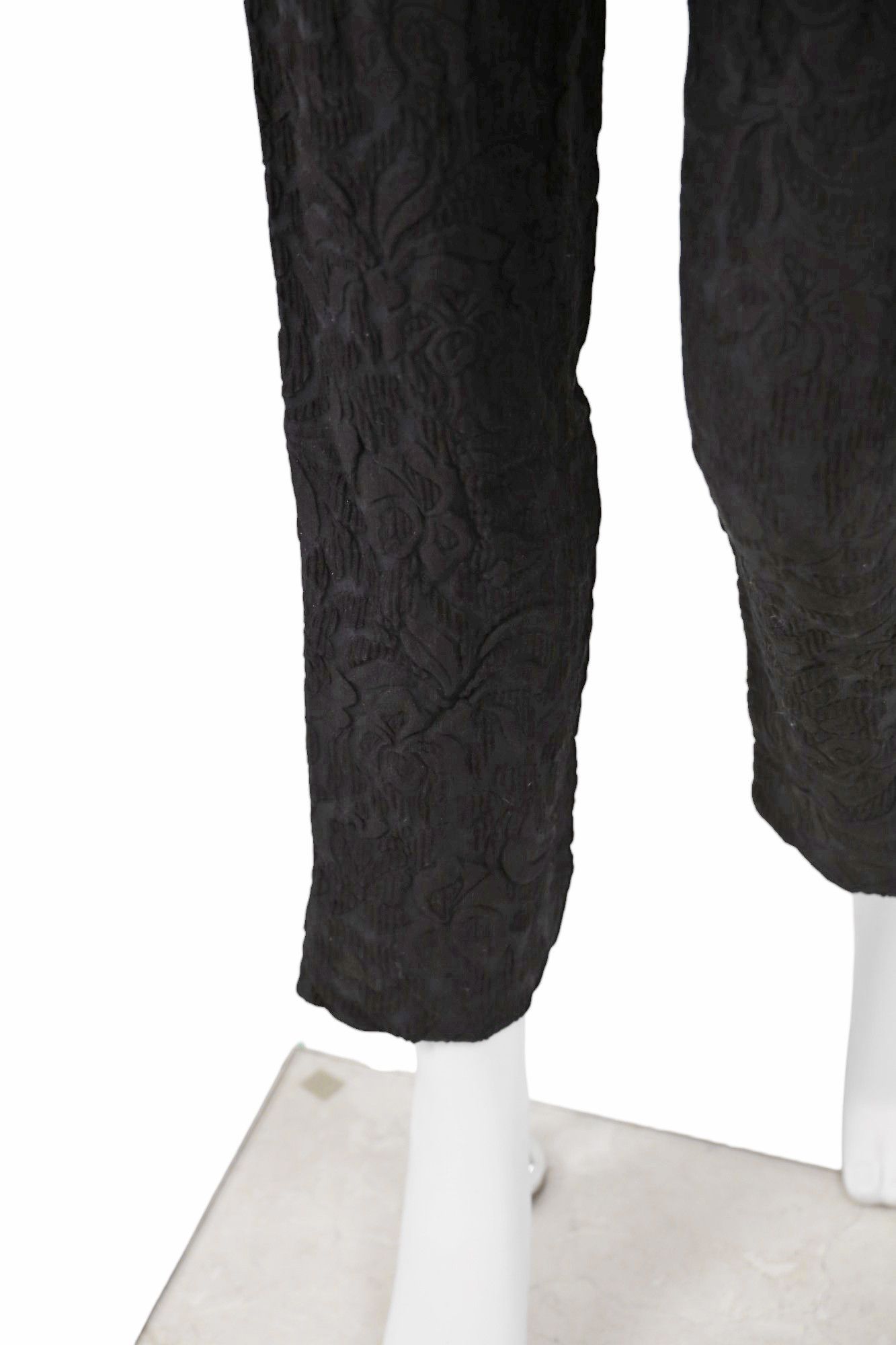 Prada S/S 2015 Distressed Floral Black Jeans Size 28" / US 6 / IT 42 - 9 Thumbnail