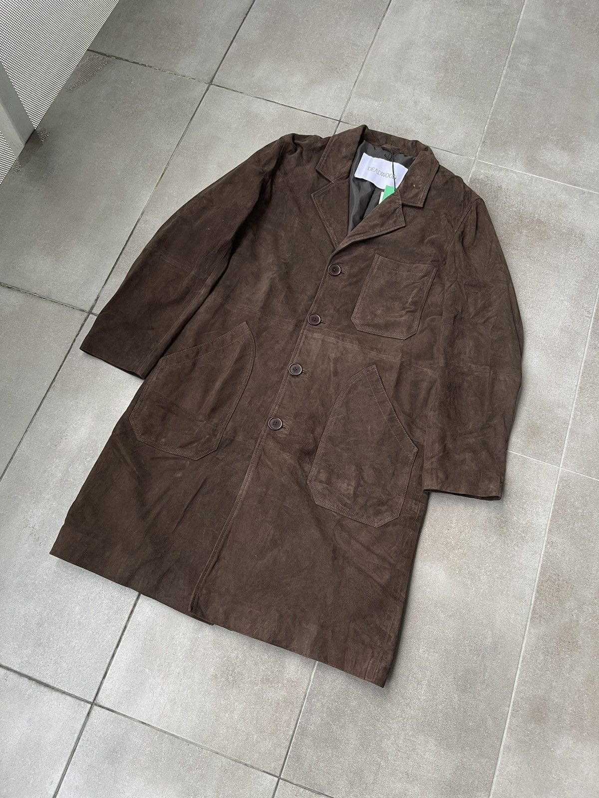 Deadwood !DS! SS23 Deadwood Painter Suede Leather Coat Size US M / EU 48-50 / 2 - 7 Thumbnail