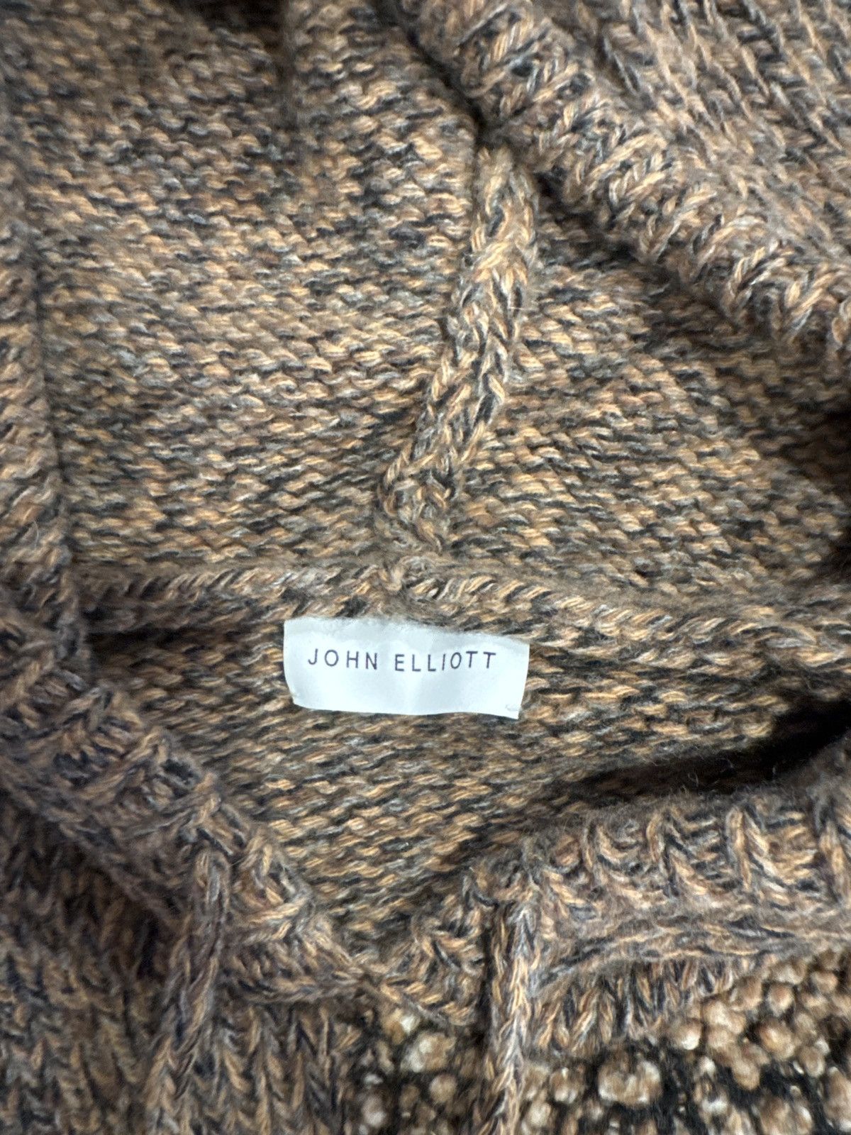 John Elliott John Elliott Knit Distressed Patchwork Hoodie M Size US M / EU 48-50 / 2 - 5 Thumbnail