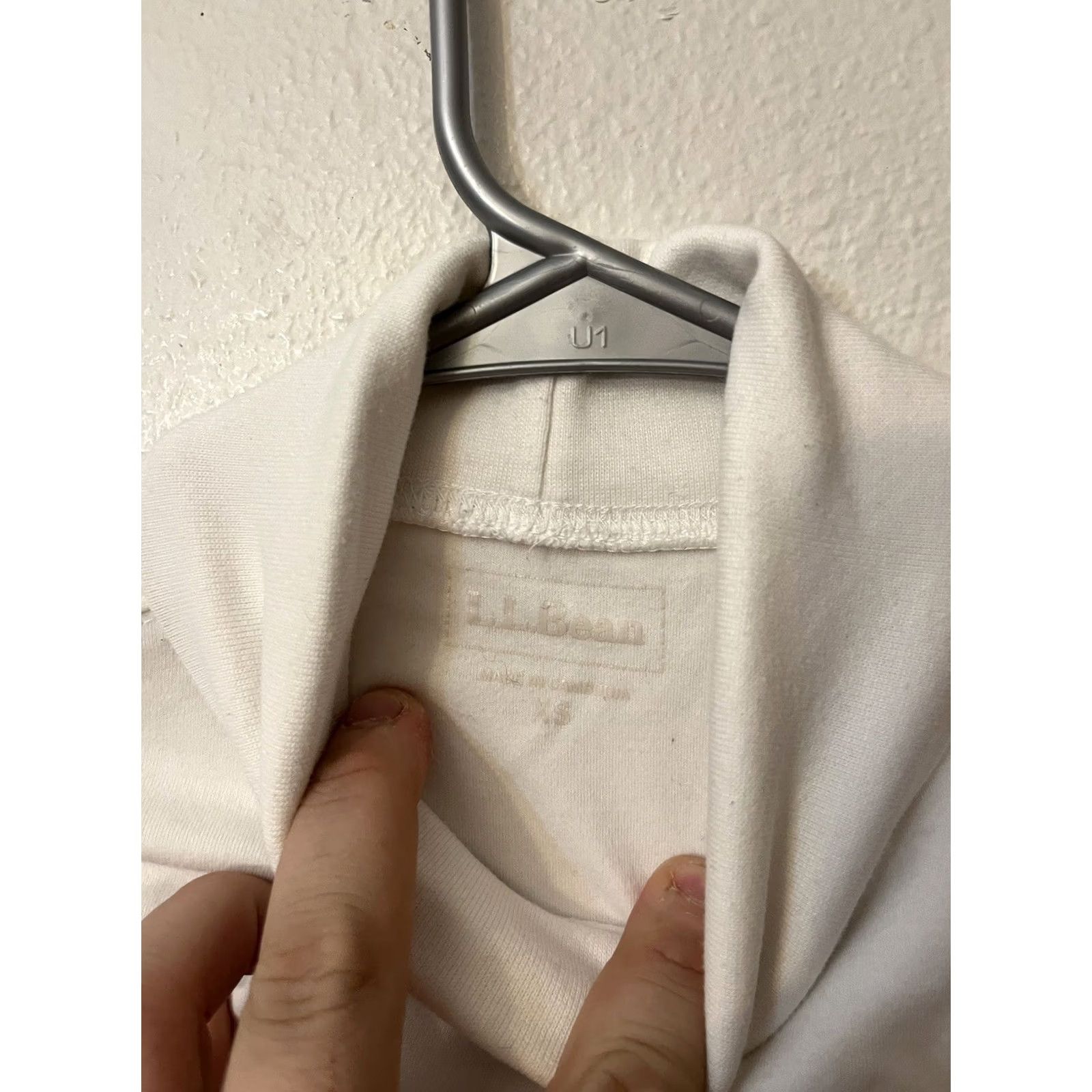 Vintage LL Bean XS White Interlock Turtleneck Long Sleeve Top Women Size XS / US 0-2 / IT 36-38 - 3 Thumbnail