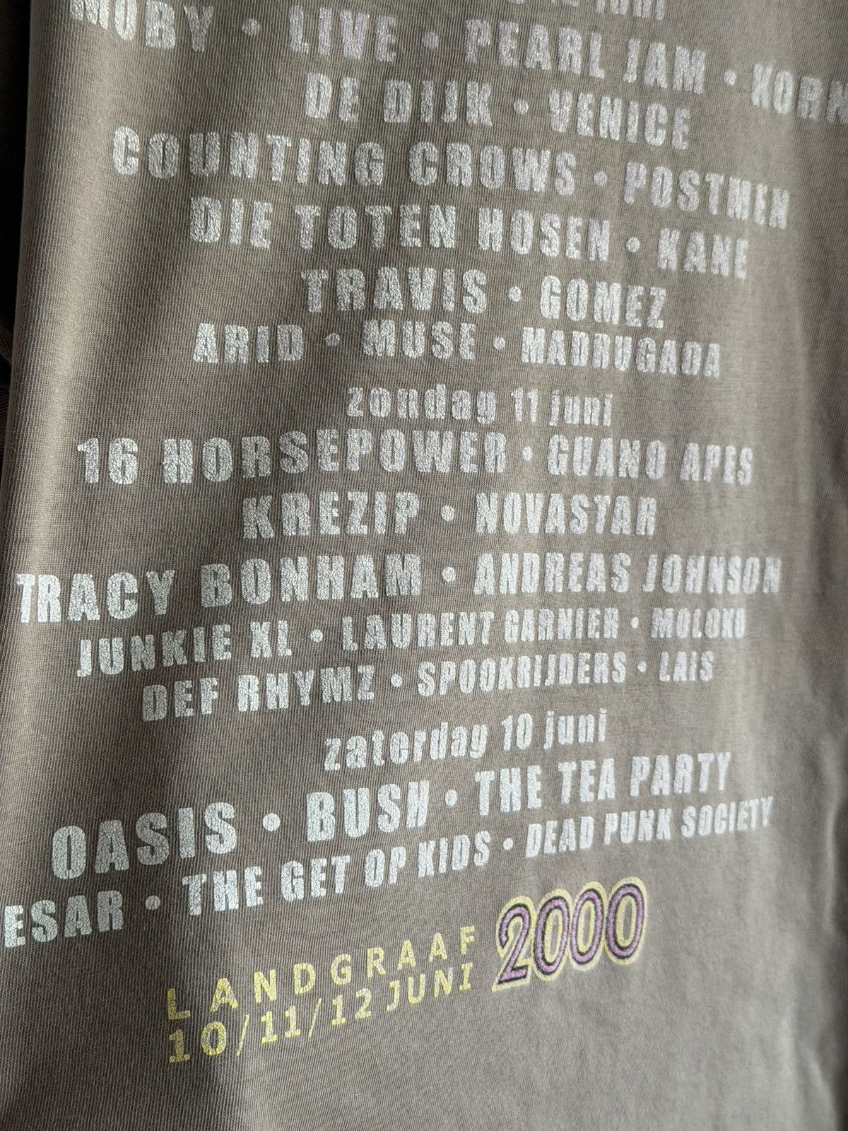 Band Tees *RARE* PINKPOP FESTIVAL ROCK POP BAND OASIS KORN 2000 Y2K Size US XL / EU 56 / 4 - 13 Thumbnail