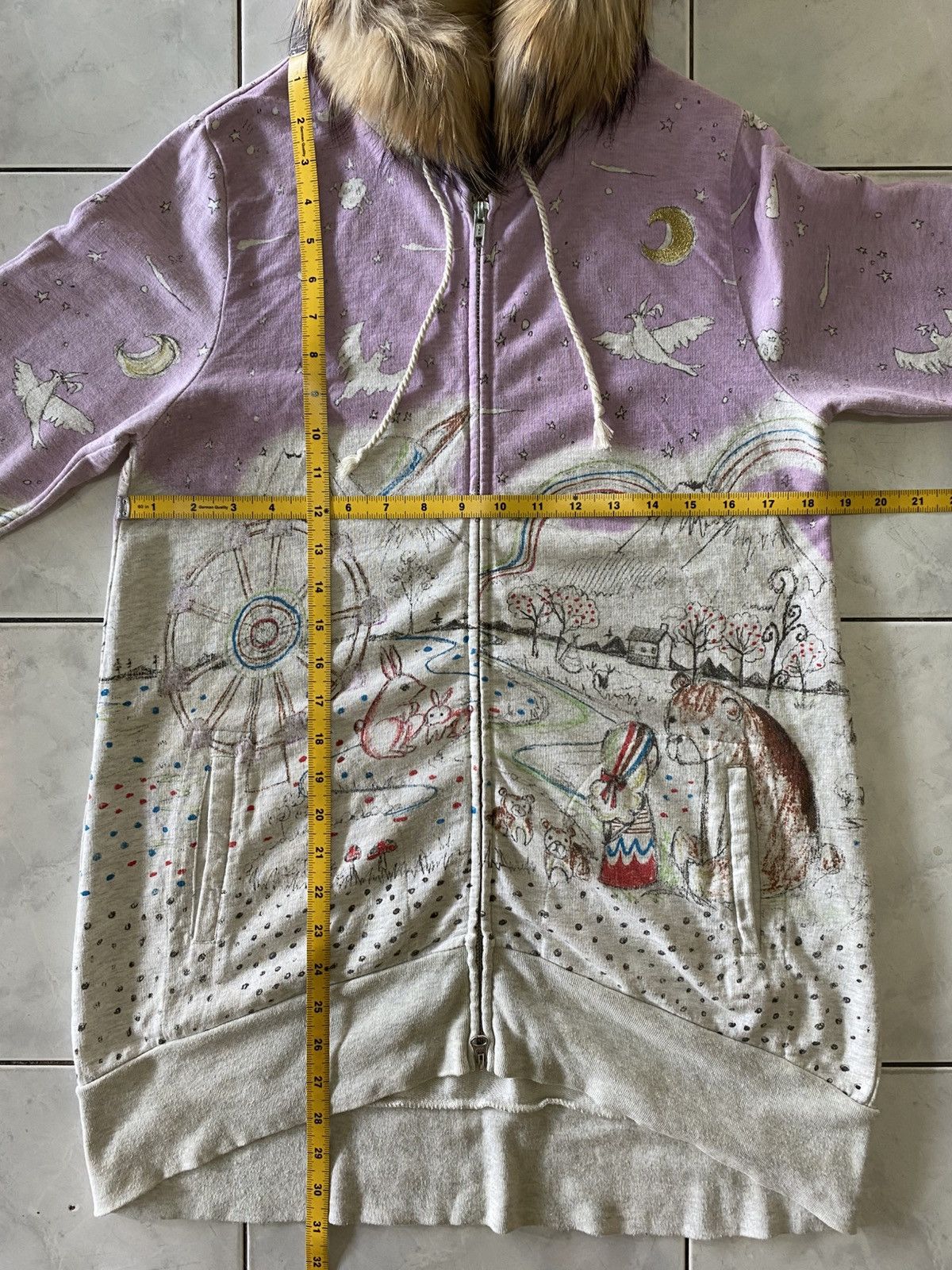 Japanese Brand FUR Scolar Dreamscape Graphic Hoodie Fairy Tale Illustration Size M / US 6-8 / IT 42-44 - 17 Thumbnail