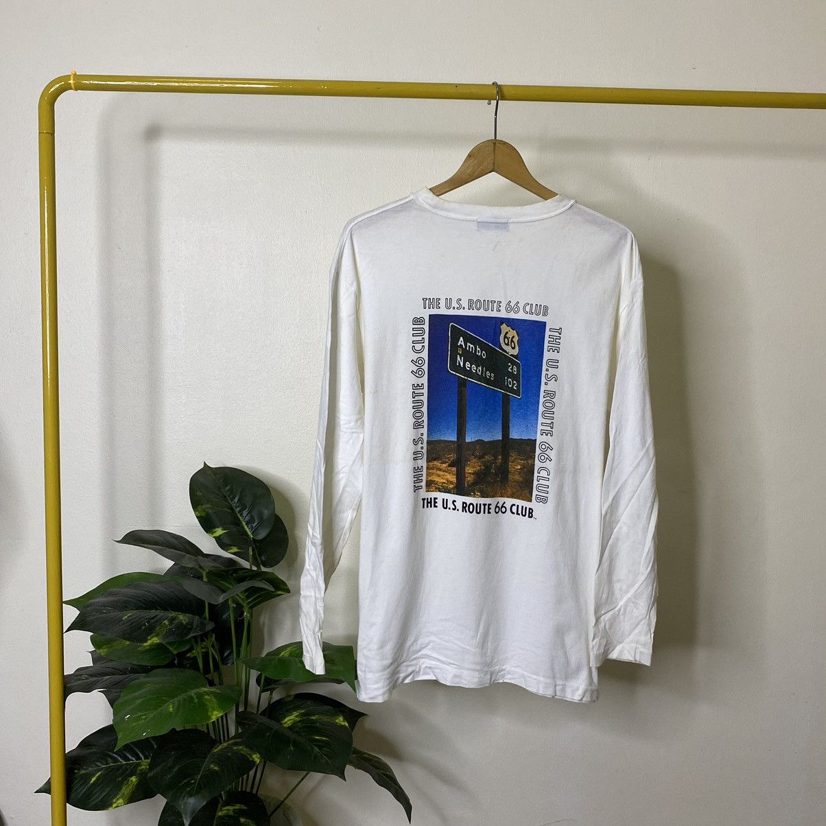Route 66 × Vintage × West Coast Choppers Vintage The US 66 Route Club Motorcycle Nice Backhit LS Tee Size US M / EU 48-50 / 2 - 1 Thumbnail