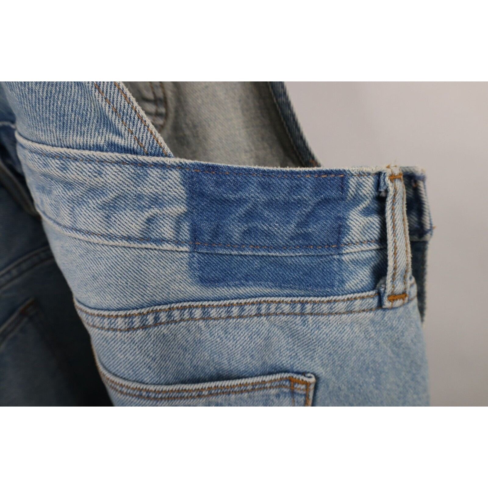 Abercrombie & Fitch × Vintage Deadstock Y2K Abercrombie & Fitch Denim Overalls Dress Size XL / US 12-14 / IT 48-50 - 14 Thumbnail