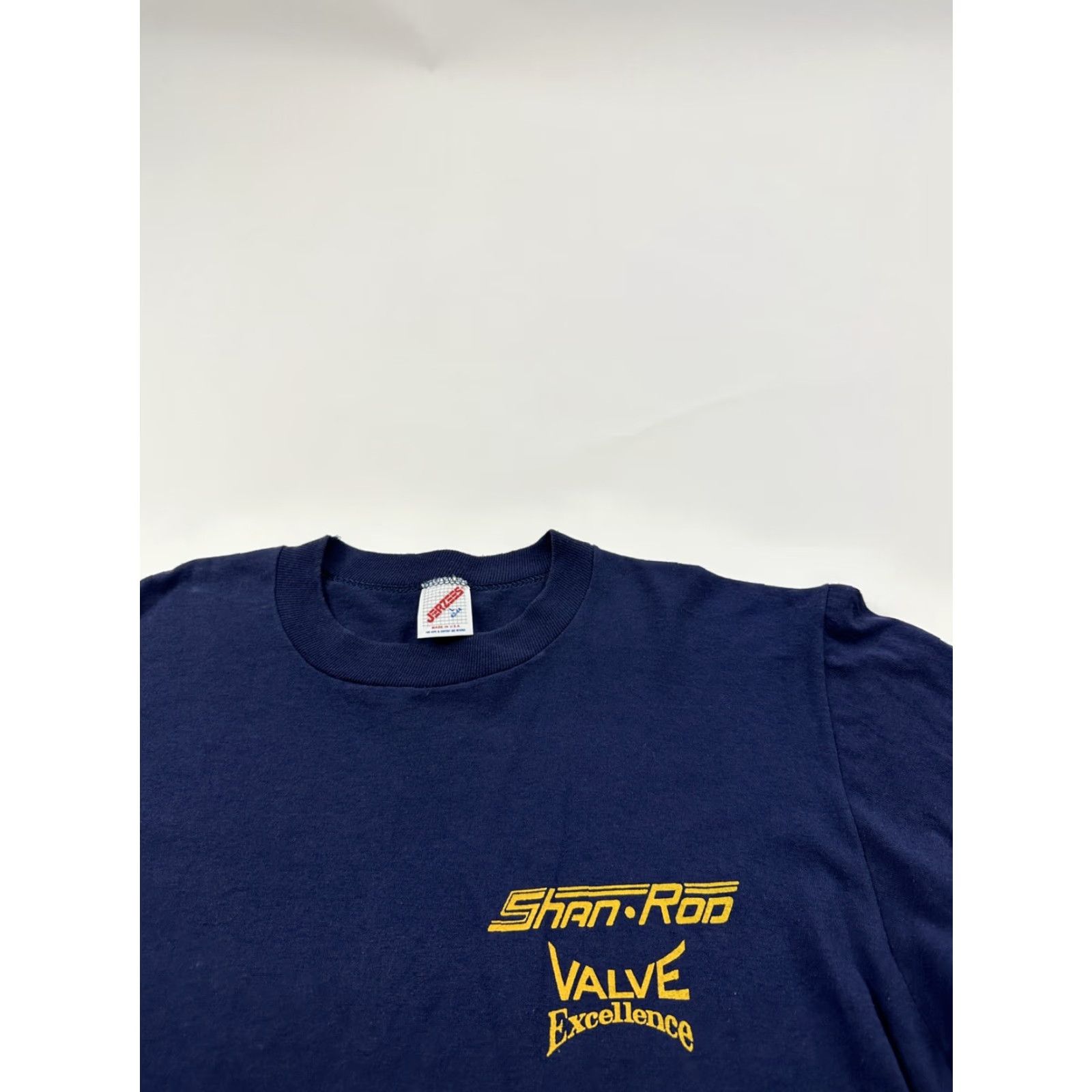 Jerzees VINTAGE Jerzees Shirt Mens Large Blue Shad Rod Valve Excellence Made in USA Size US L / EU 52-54 / 3 - 2 Thumbnail
