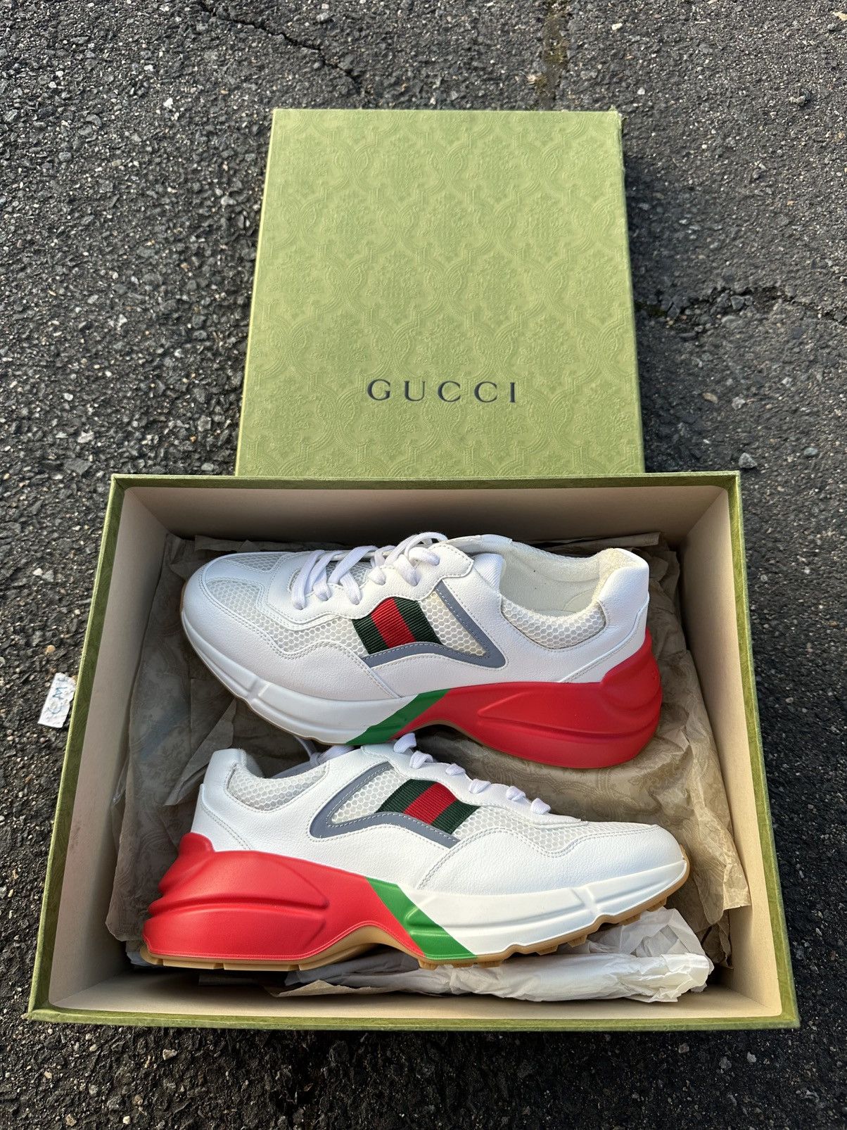 Gucci Gucci Rython Red/White Size US 9 / EU 42 - 12 Thumbnail