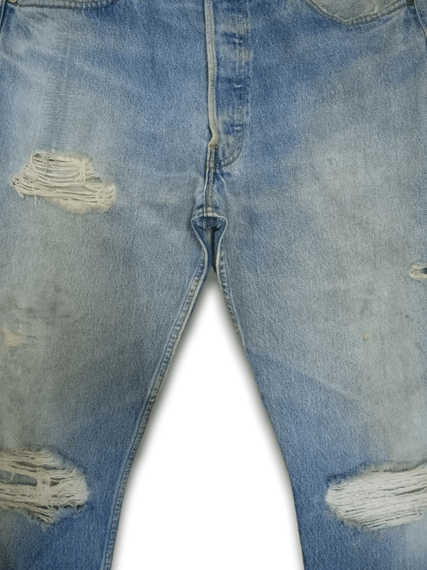 Levi's × Levi's Vintage Clothing Vintage 90s Levis 501 Button Fly Distressed Baggy Jeans Size US 32 / EU 48 - 8 Thumbnail