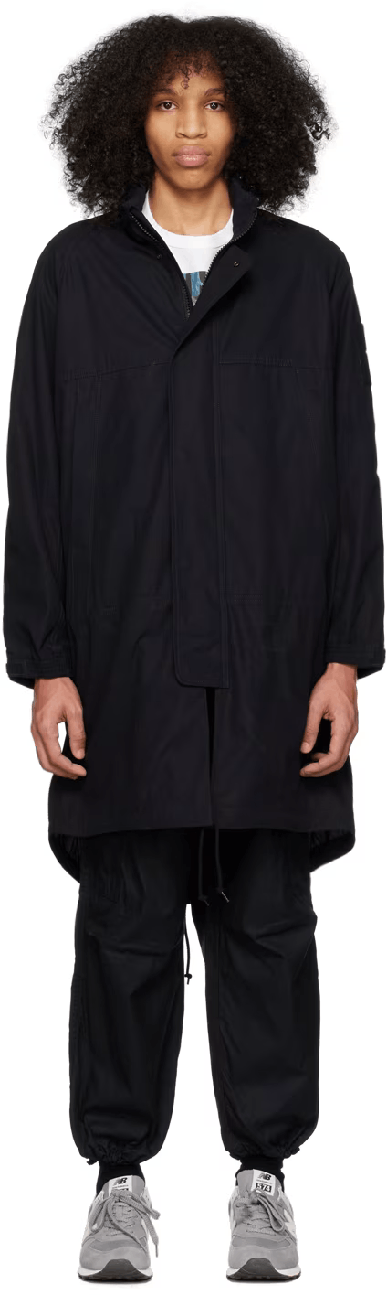 Comme des Garcons Homme COMME DES GARÇONS HOMME Navy Patch Coat Size L Size US L / EU 52-54 / 3 - 1 Thumbnail