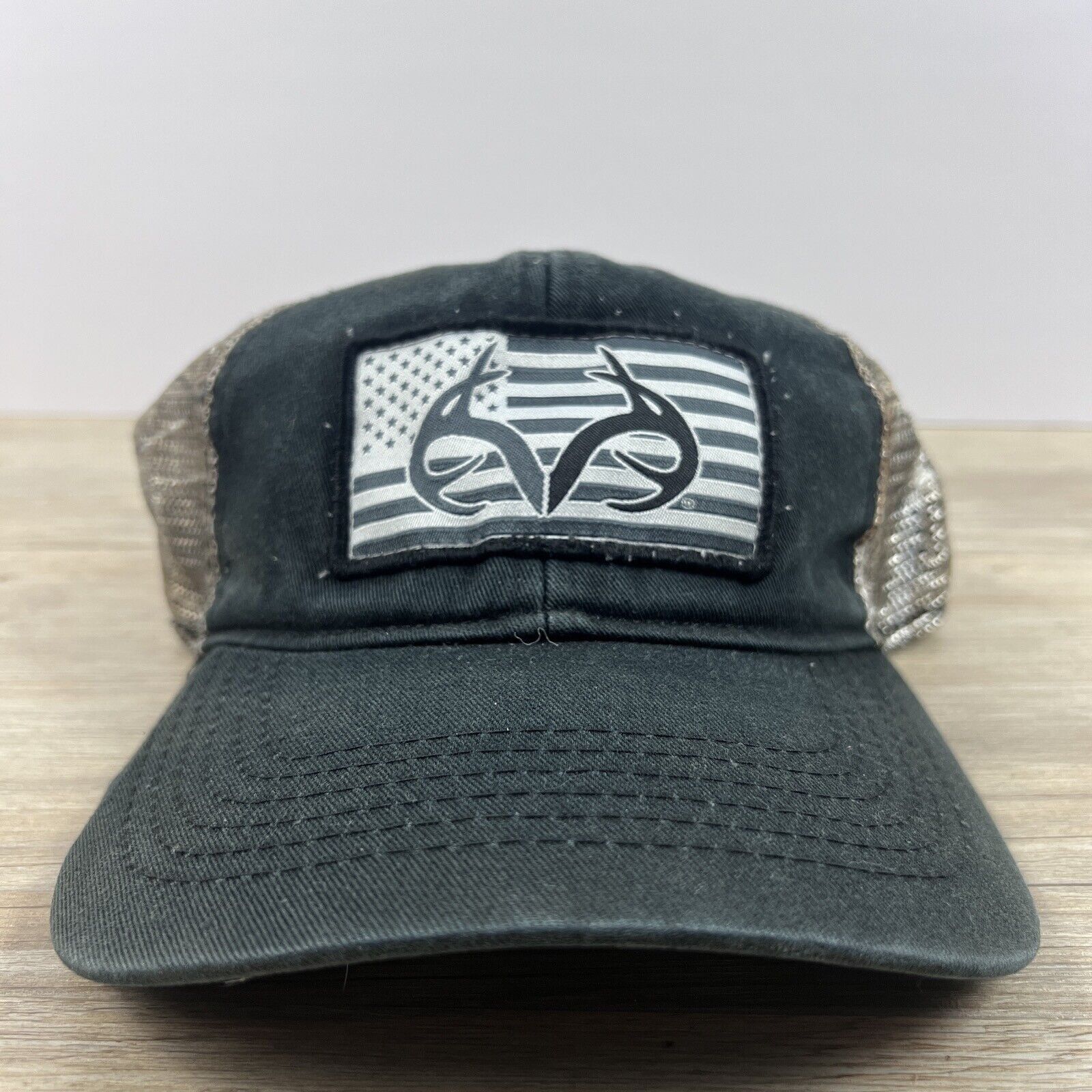 Realtree Realtree USA Flag Hat Snapback Hat Black Adjustable Hat Adul Size ONE SIZE - 5 Thumbnail