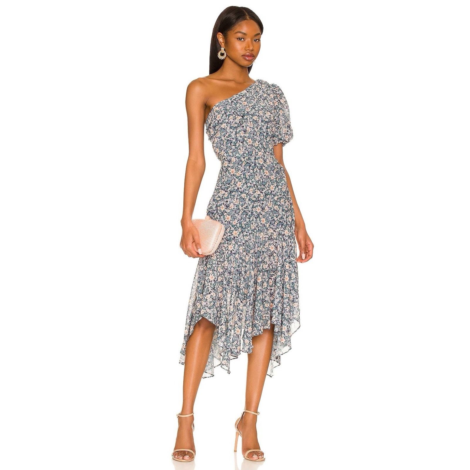 ASTR The Label Astr the label off shoulder dress flower print medium Size M / US 6-8 / IT 42-44 - 4 Thumbnail