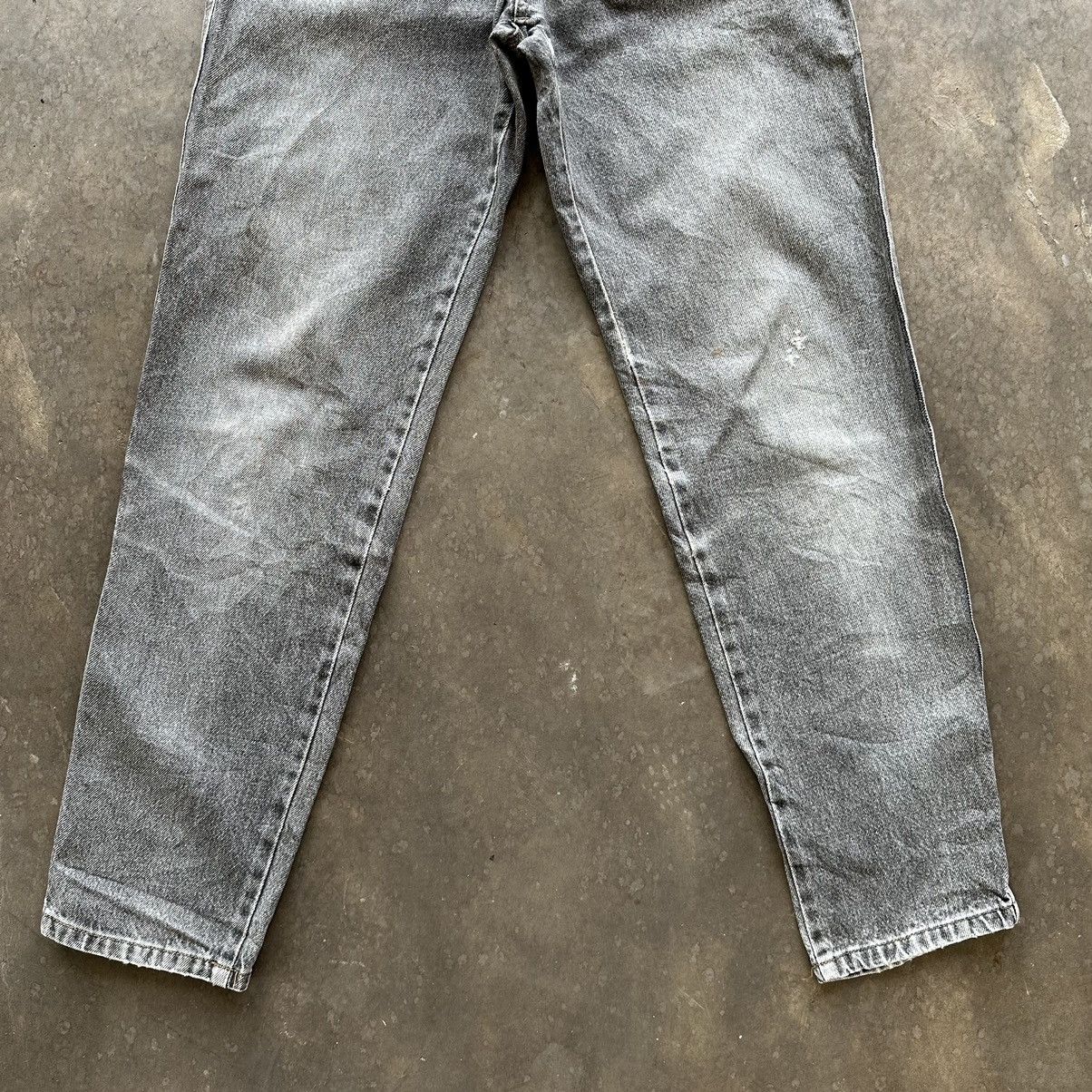 Japanese Brand × Jean × Vintage Vintage Japanese Black Faded Distressed Denim Jean Pant W31 Size US 31 - 2 Thumbnail