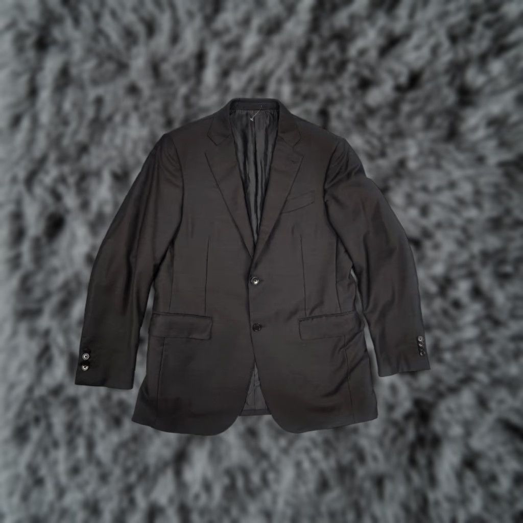 Ermenegildo Zegna Ermenegildo Zegna Mila blazer Dark Gray wool Jacket Size 50R - 1 Thumbnail