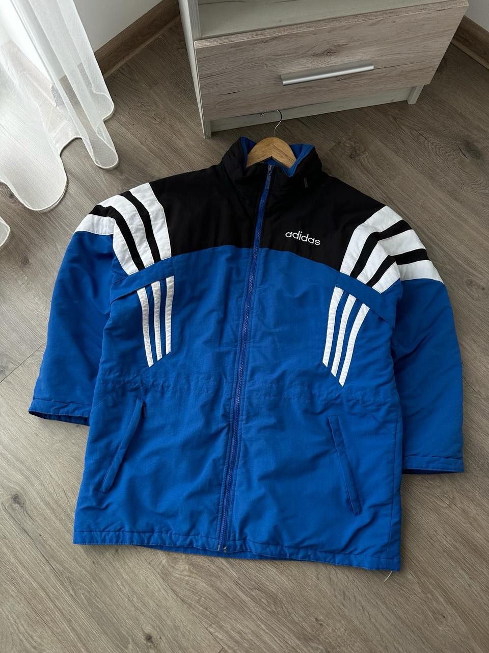 Adidas × Vintage Vintage Adidas Retro Blue 90’s Distressed Jacket Size US L / EU 52-54 / 3 - 3 Thumbnail