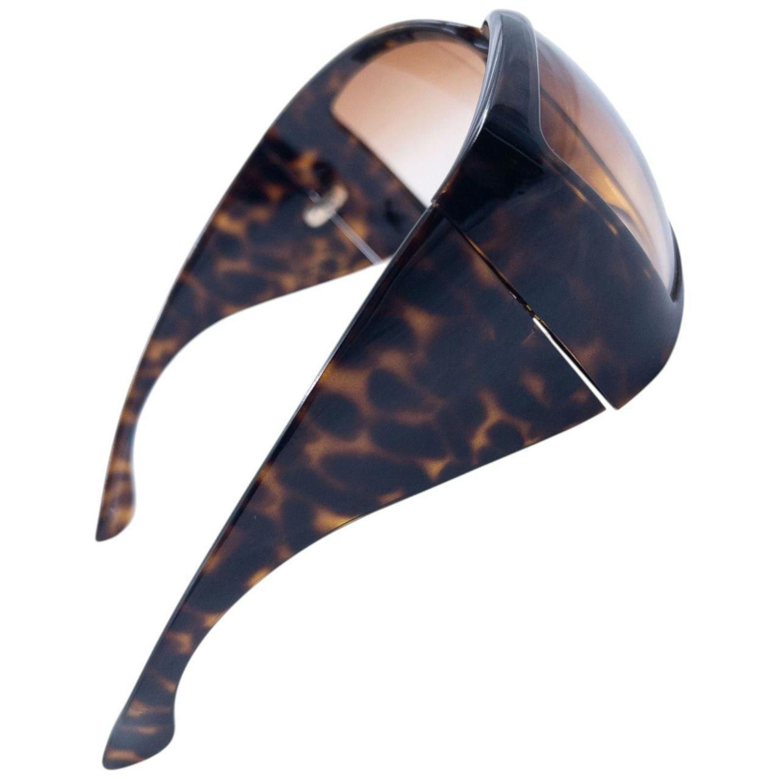 Gucci Vintage Gucci Oversized Tortoise Shell Sunglasses Size ONE SIZE - 3 Thumbnail