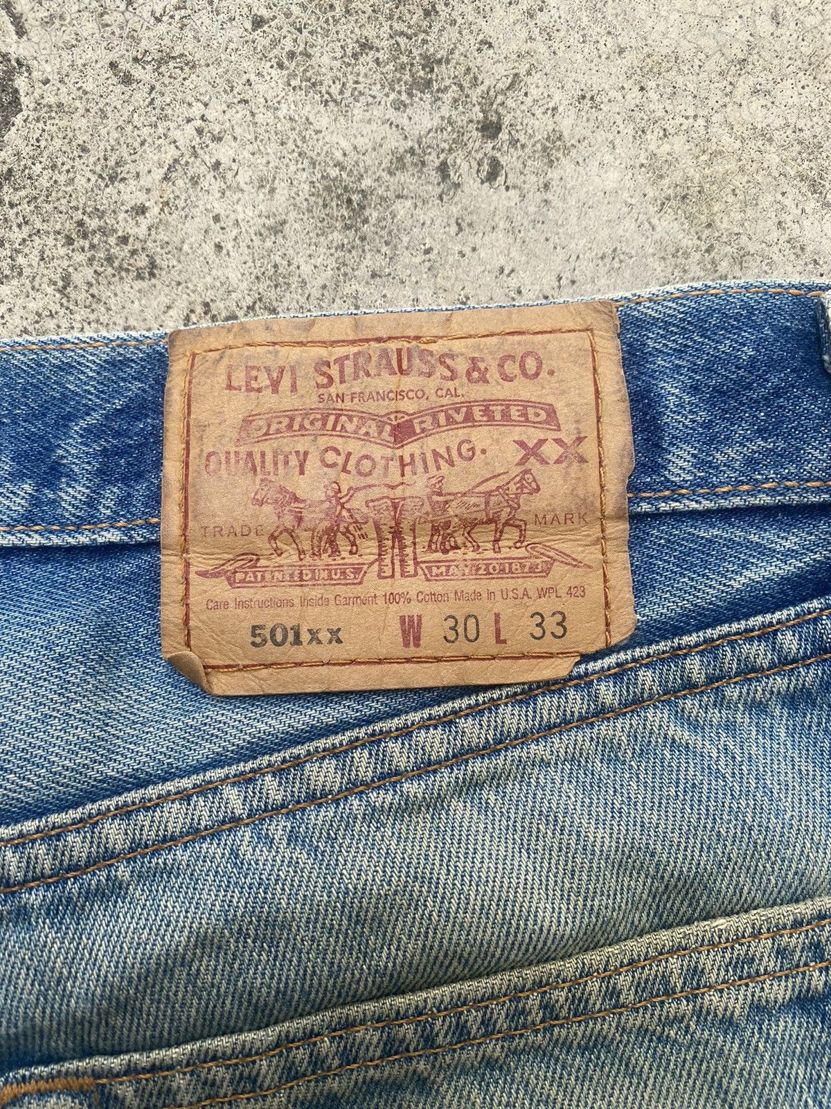 Levi's Vintage Clothing × Vintage Vintage Levis 501xx Distressed Denim Size US 29 - 18 Thumbnail