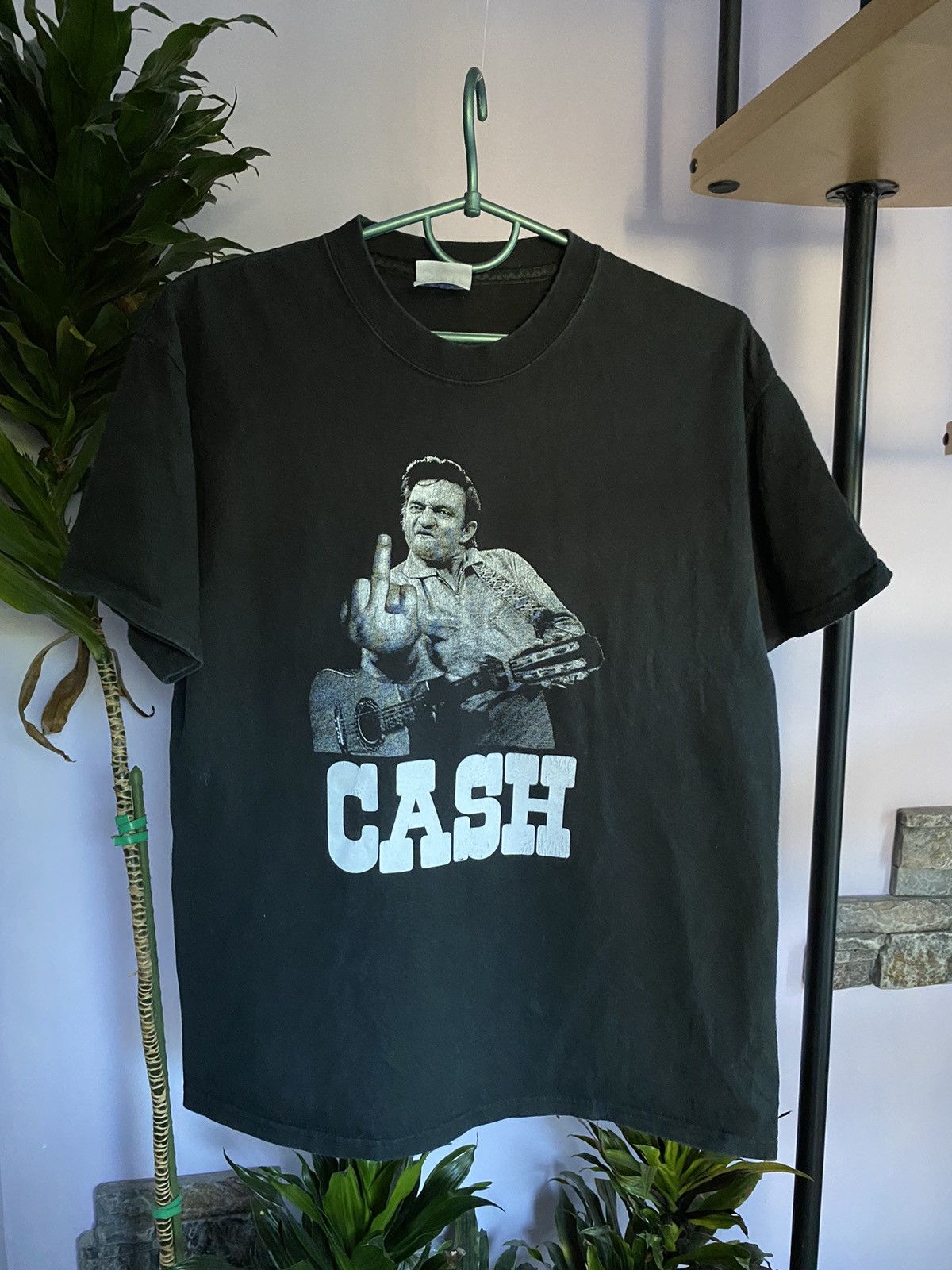 Band Tees × Vintage Vintage Johny cash tshirt fuck off Size US M / EU 48-50 / 2 - 1 Thumbnail