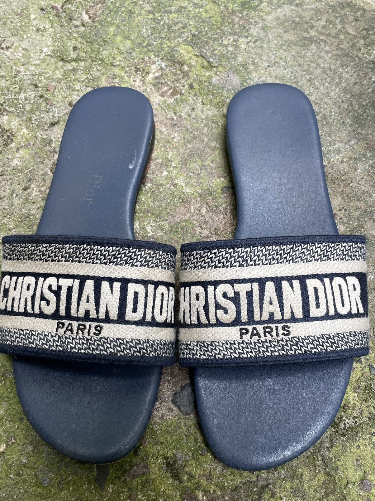 Dior Dior Dway Slide Sandals Maroon Blue Size US 9 / IT 39 - 4 Thumbnail