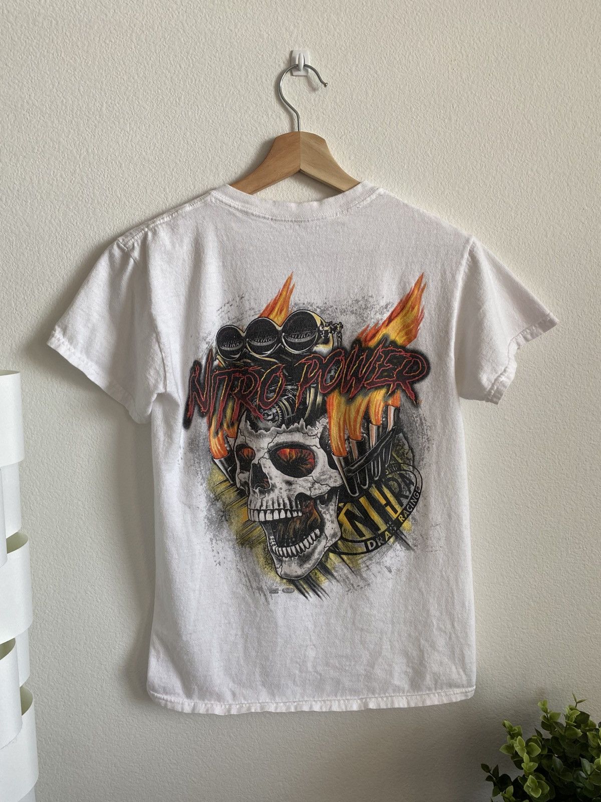 NASCAR 00s Flame Skull NHRA Racing Tee Size US S / EU 44-46 / 1 - 1 Thumbnail