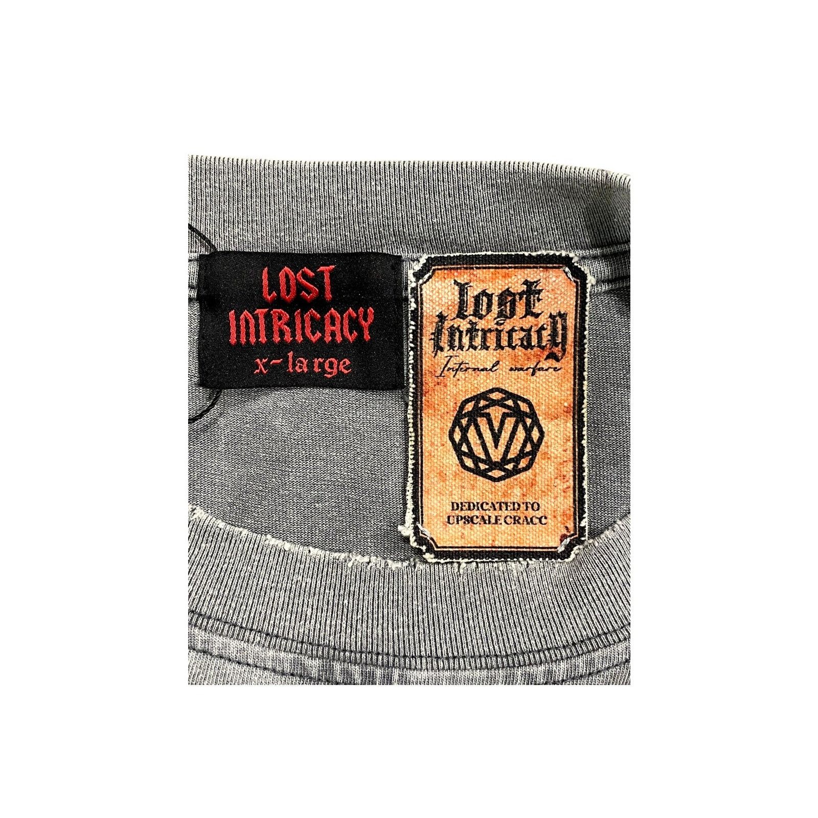LOST INTRICACY Lost Intricacy "Outline Studded" Grey Tee Size US XL / EU 56 / 4 - 4 Thumbnail