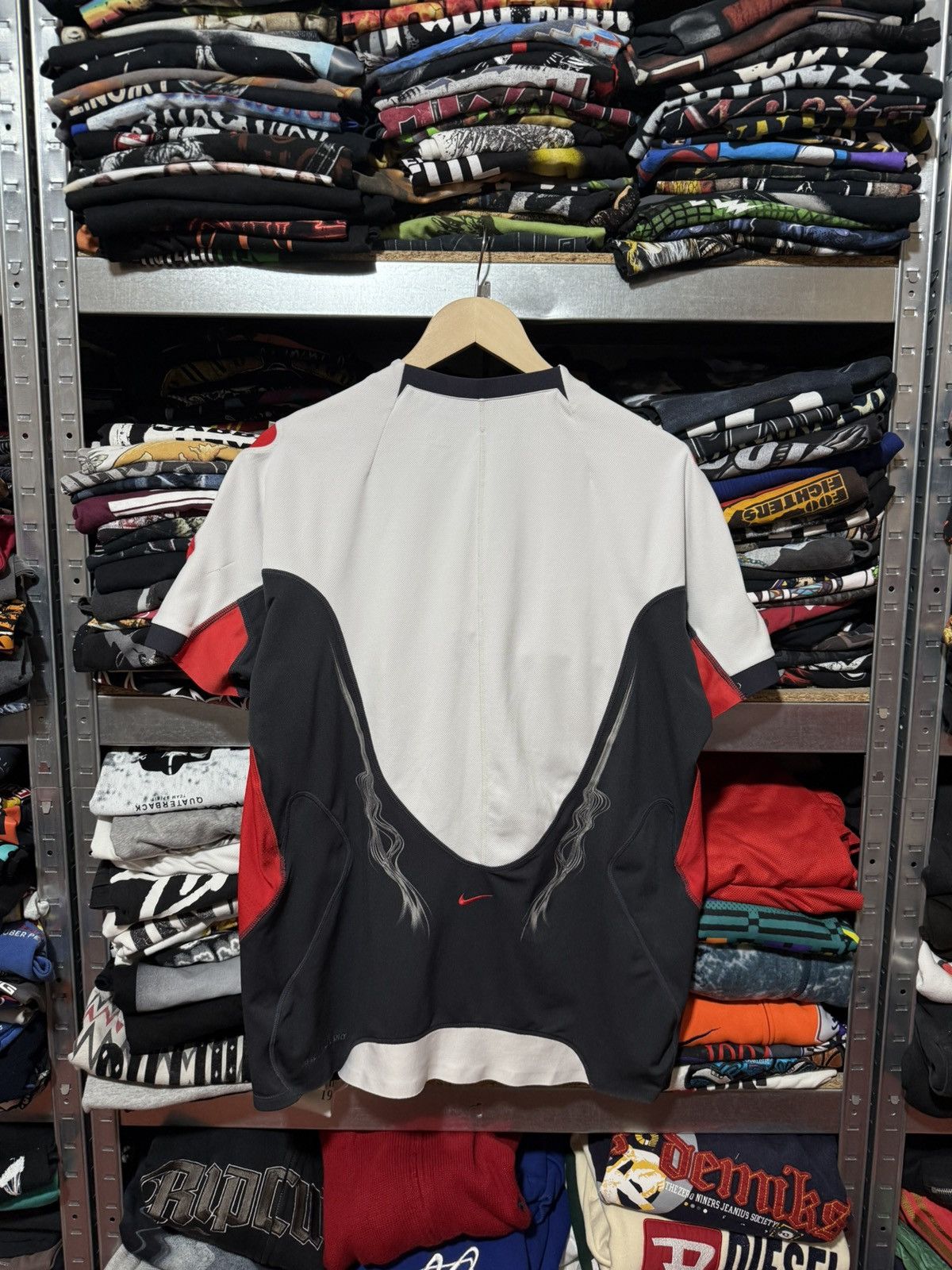 Vtg 2000s Nike Sphere by Tony Spackman Quarter Zip T-Shirt