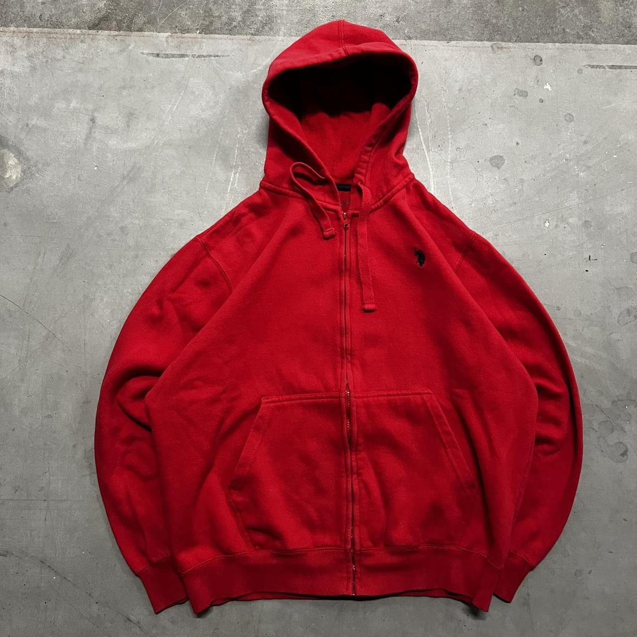U.S. Polo Assn. × Vintage Vintage Y2K/2000s US Polo Assn Y2K Essential Zipup Hoodie! Size US L / EU 52-54 / 3 - 1 Thumbnail