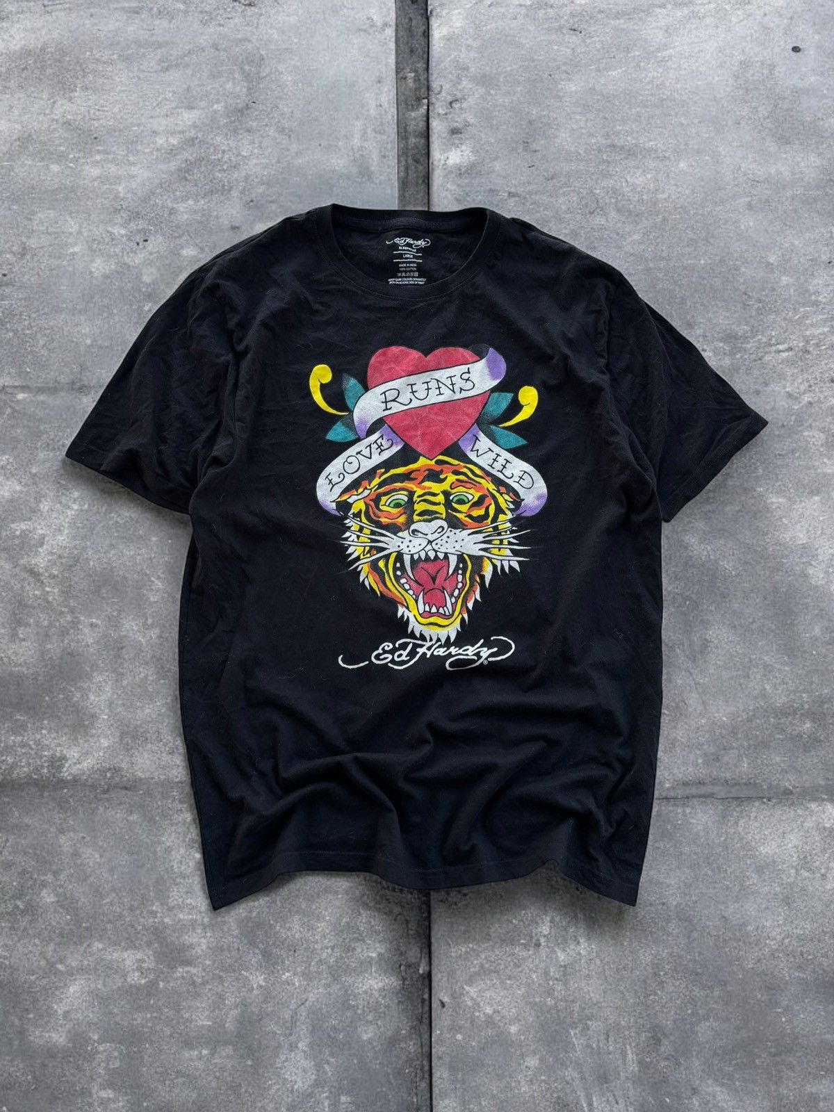 Ed Hardy Vintage Don Ed Hardy Red Christian Audigier Tiger Eagle Tee Size US L / EU 52-54 / 3 - 1 Thumbnail