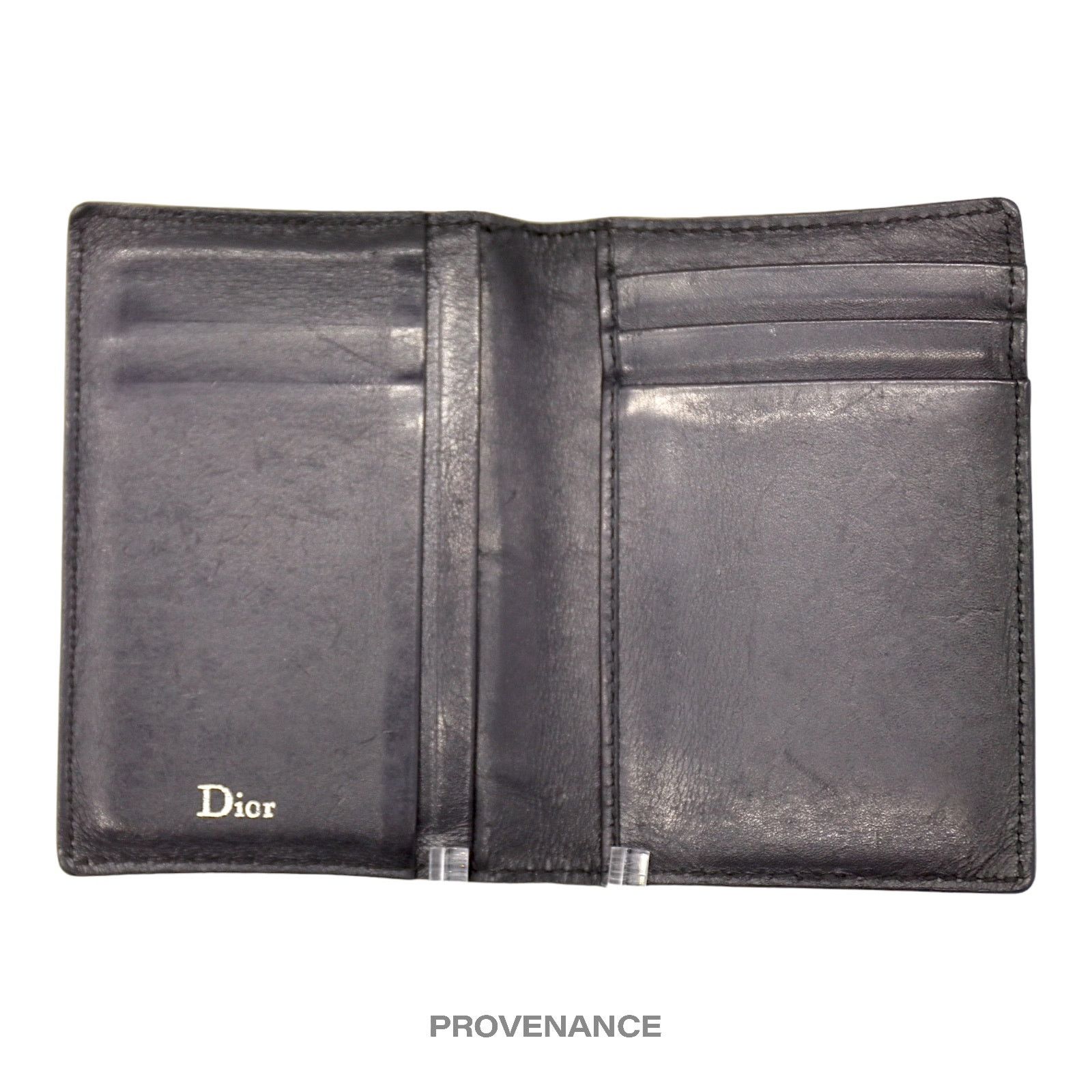 Dior 🔴 Dior Pocket Organizer Wallet - Perforated Black Leather Size ONE SIZE - 7 Thumbnail
