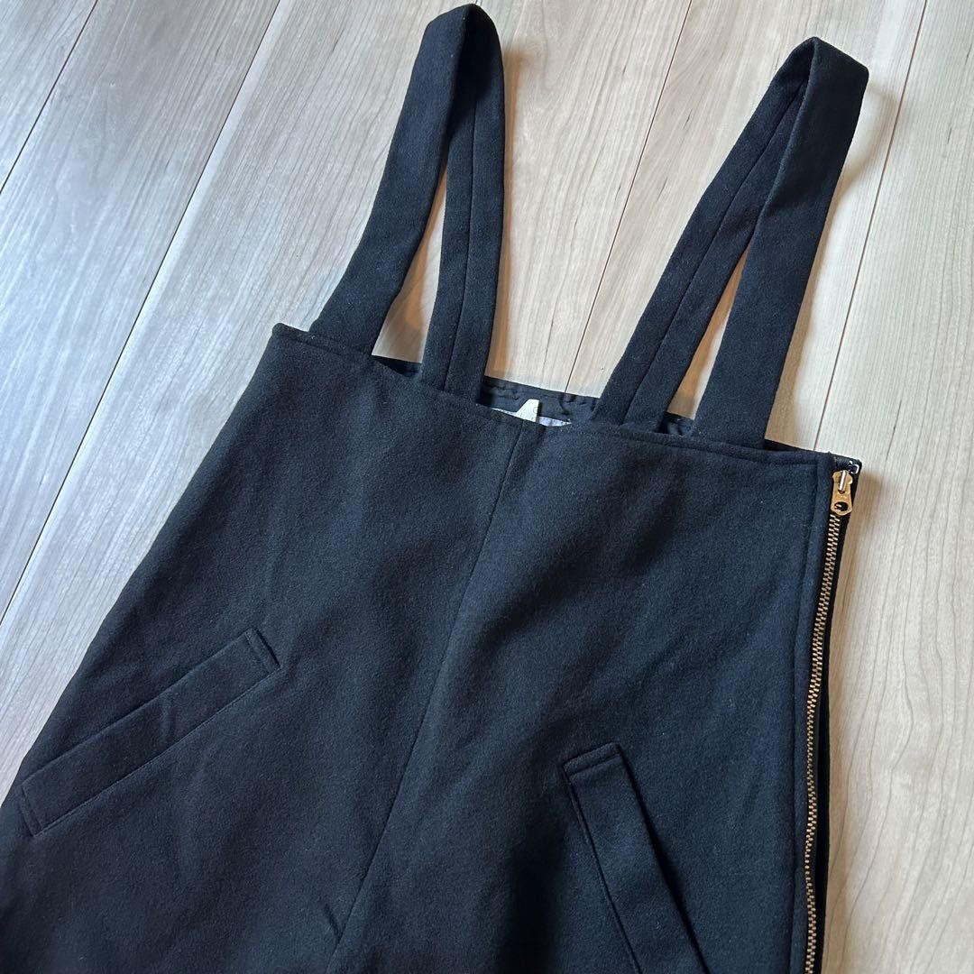 Yohji Yamamoto Yohji Yamamoto Femme 90s Black Wool Overalls Size US 29 - 4 Thumbnail