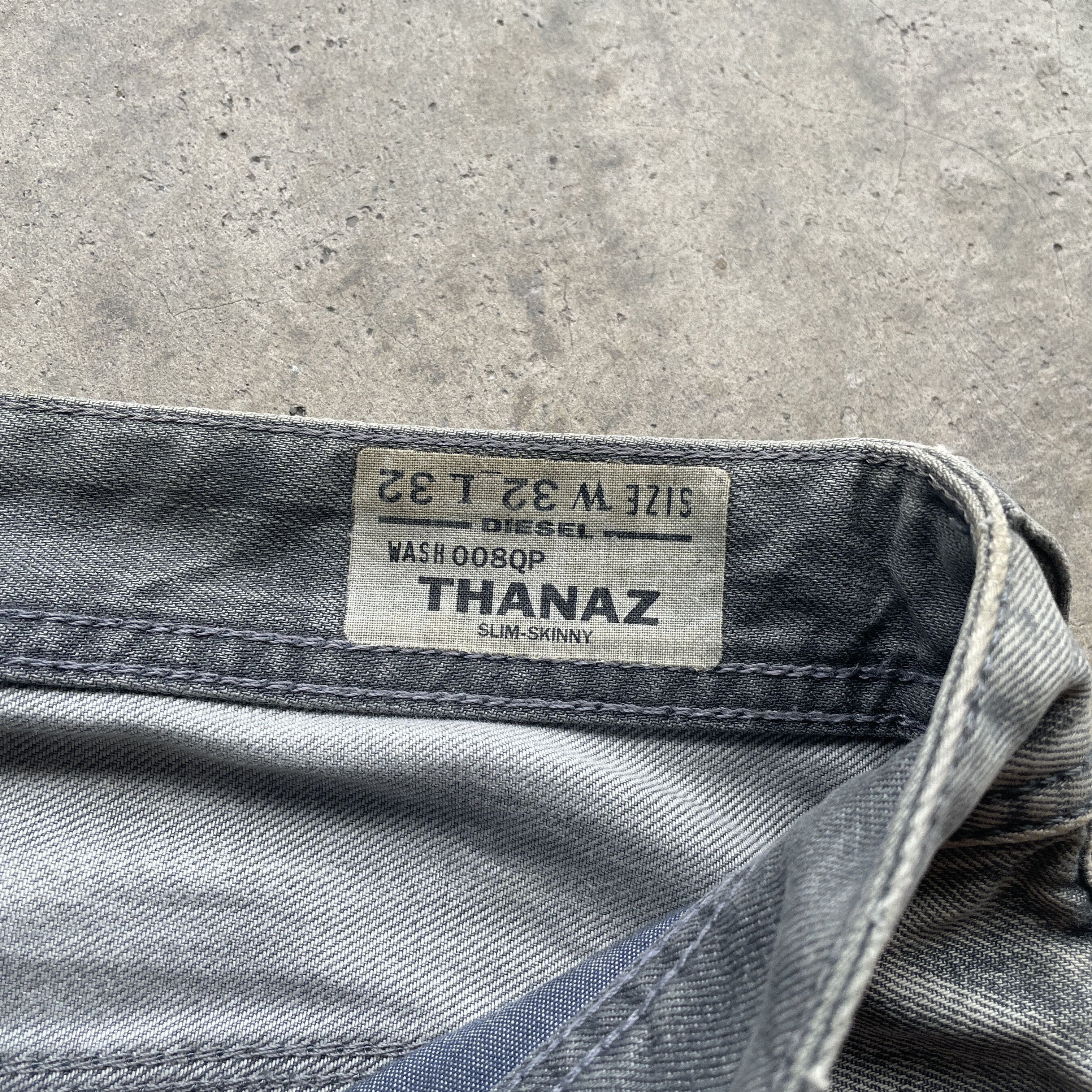 Diesel W35 VINTAGE DIESEL INDUSTRY JEANS BLACK FADED DENIM PANTS Size US 35 - 7 Thumbnail