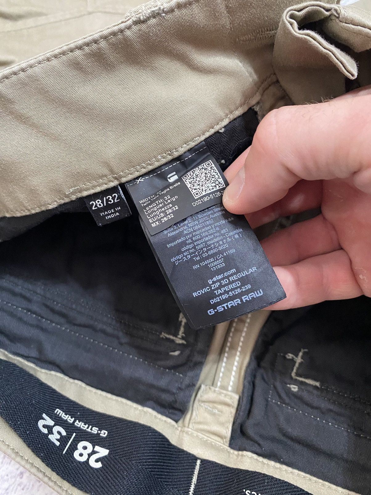 G-Star G-Star Raw Rovic Zip 3D Regular Tapered Cargo Utility Pants Size US 30 / EU 46 - 12 Thumbnail