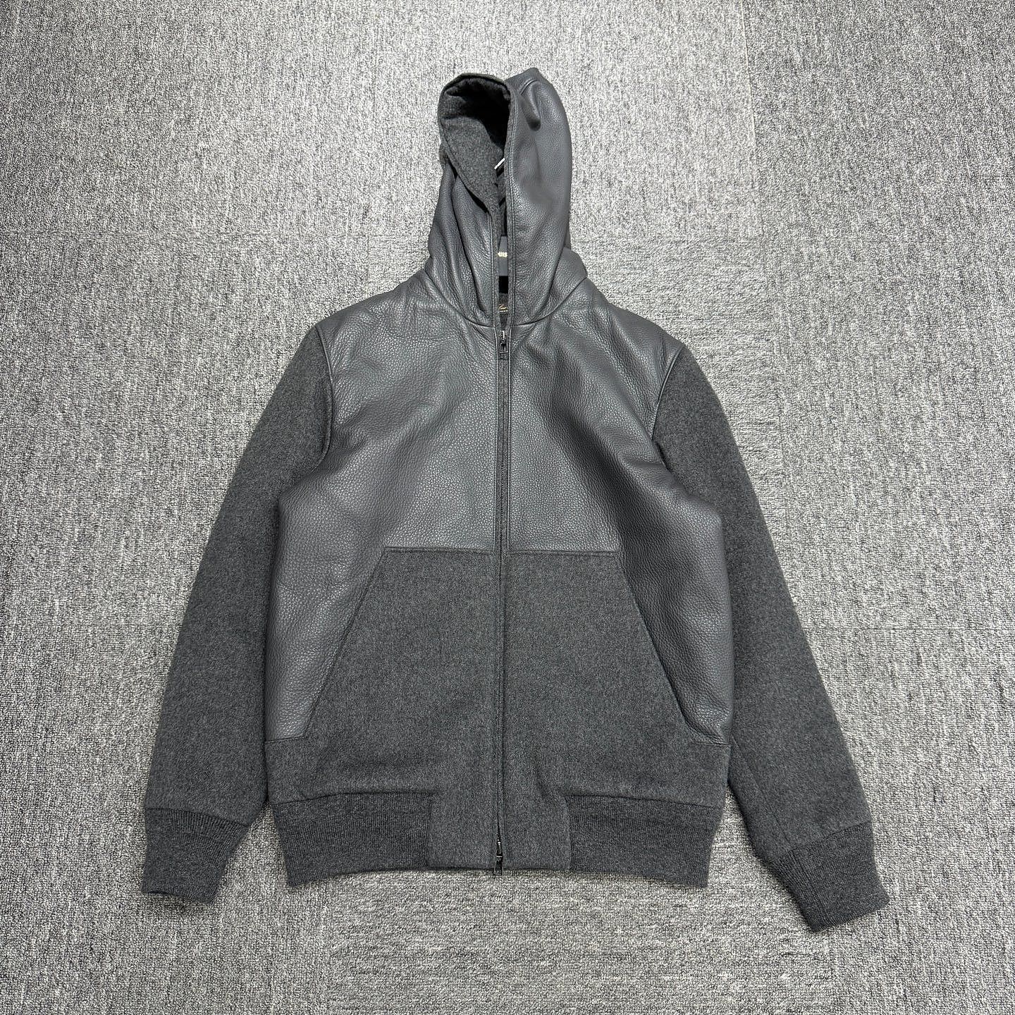 Loro Piana Loro Piana Leather Cashmere Hooded Jacket Size S Size US S / EU 44-46 / 1 - 1 Thumbnail
