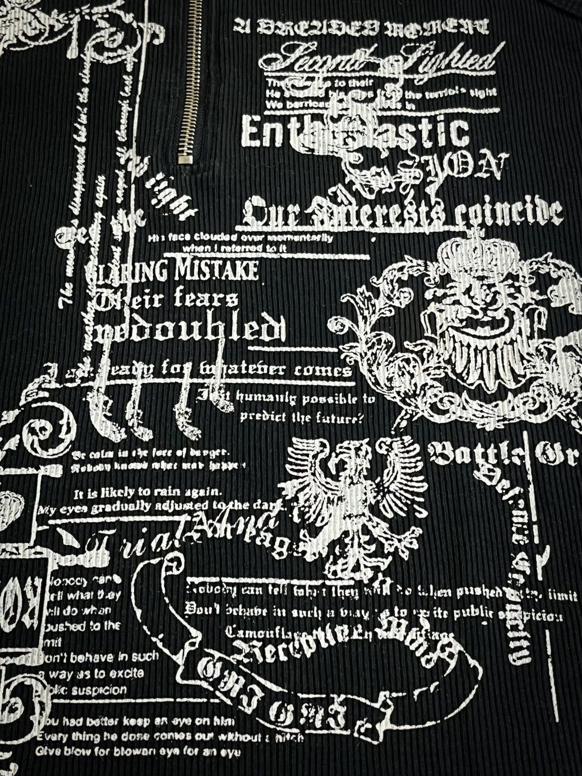 If Six Was Nine Grigri Graphic Poem Half Zip Thermal Tanktop Size US M / EU 48-50 / 2 - 9 Thumbnail