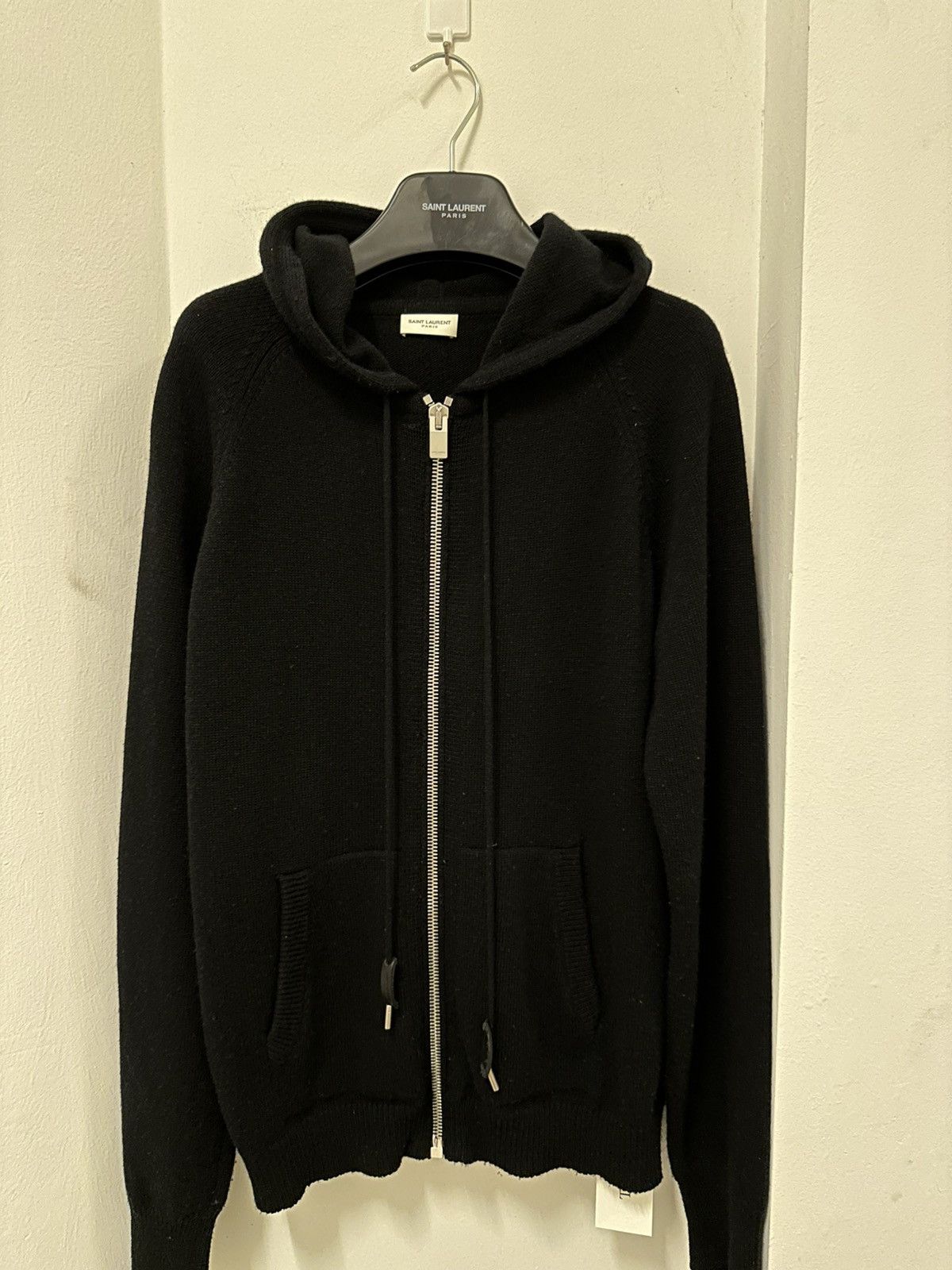 Saint Laurent Paris Saint Laurent 2013 Cashmere Lamb leather elbow Hoodie L Size US L / EU 52-54 / 3 - 1 Thumbnail