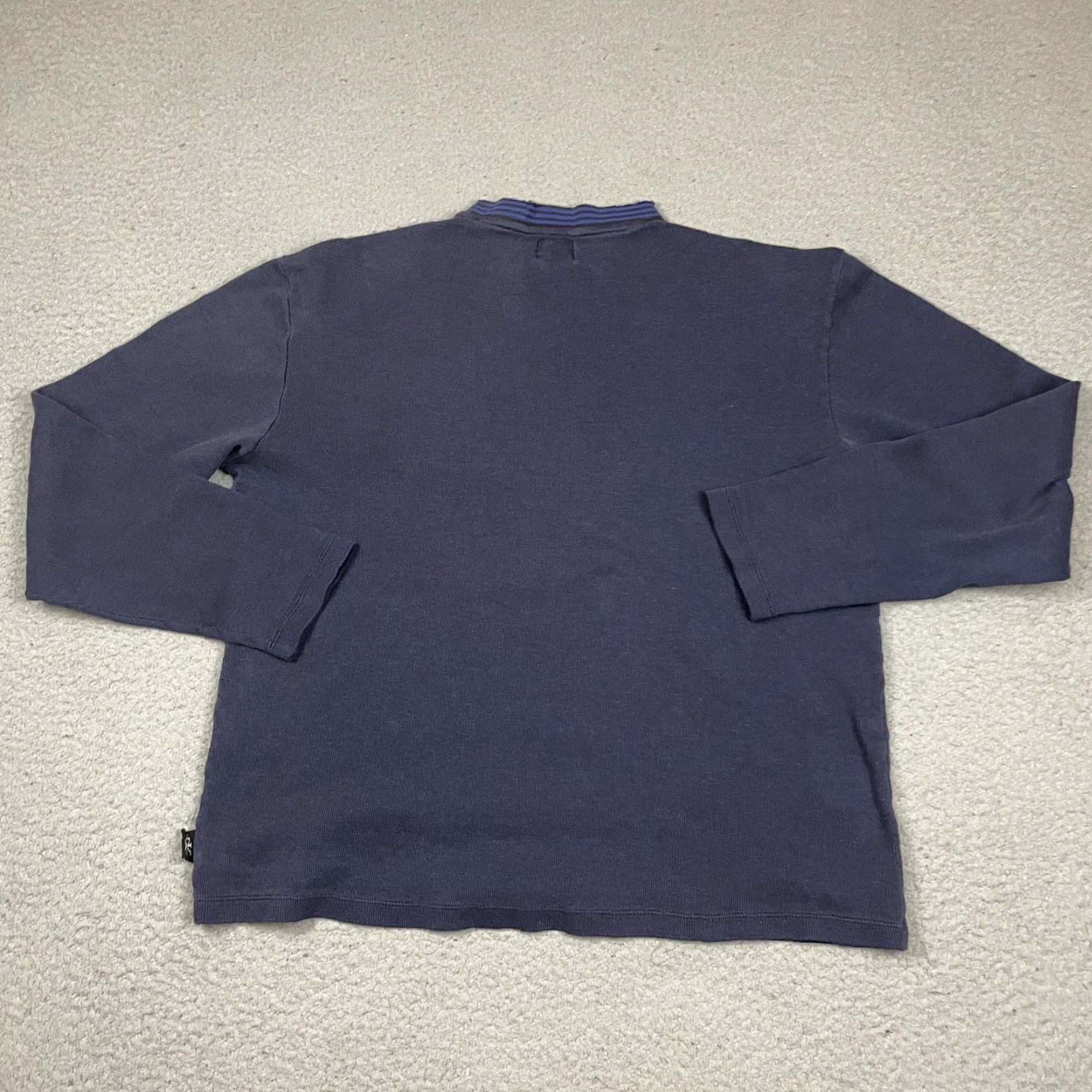 Calvin Klein VINTAGE Calvin Klein Jeans Shirt Womens M Blue Distressed Pullover Sweater 90s Casual Womens Size M / US 6-8 / IT 42-44 - 5 Thumbnail