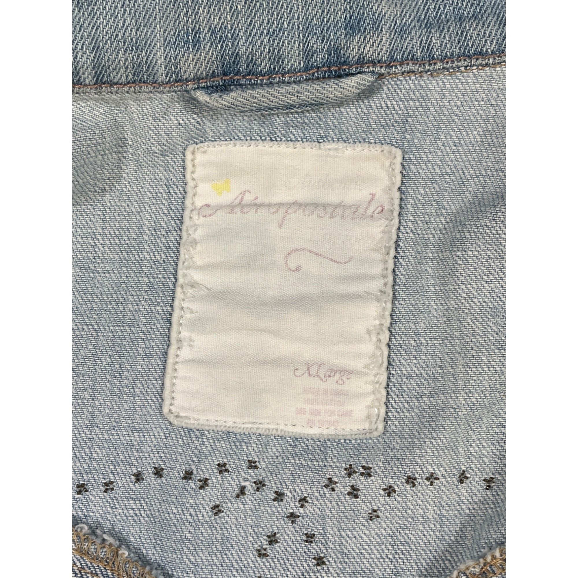 Aeropostale Aeropostale Women's Jean Denim Distressed Jacket Size XL SKU Size XL / US 12-14 / IT 48-50 - 4 Thumbnail
