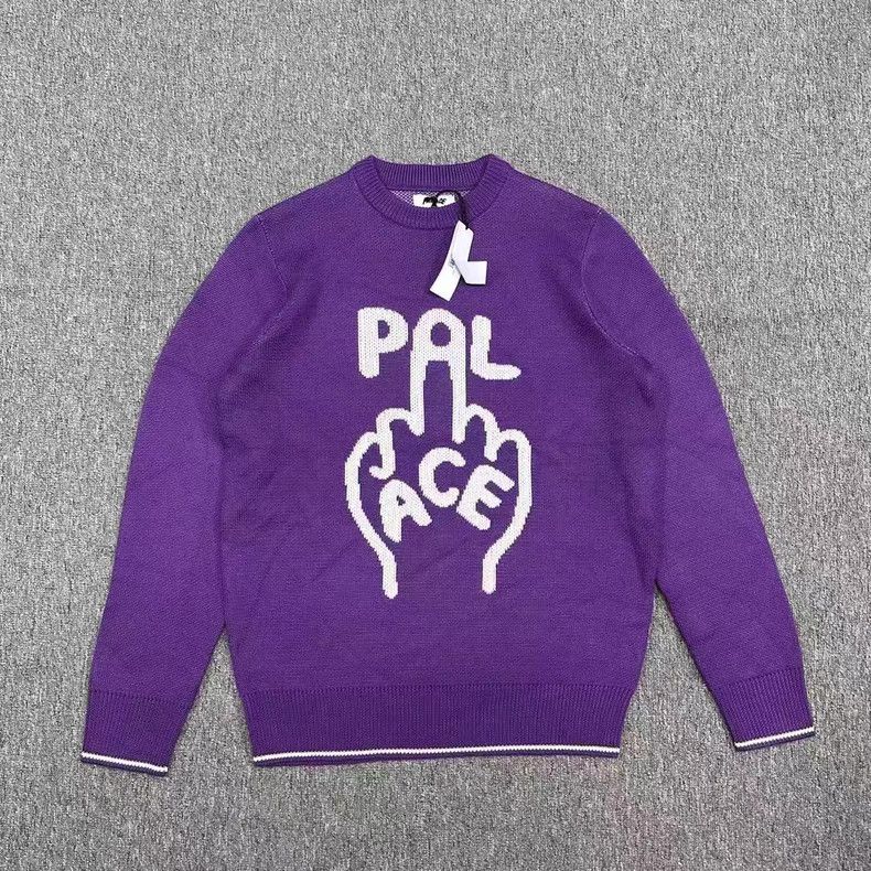 Palace PALACE Finger Up Knit Crew Neck Sweater. Q7 Size US L / EU 52-54 / 3 - 1 Thumbnail