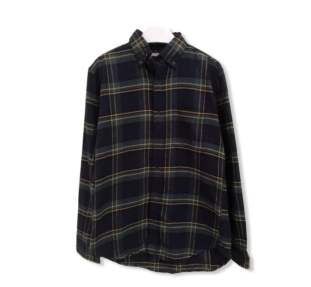 Flannel × GU × Japanese Brand Japanese Brand Gu Plaid Tartan Flannel Shirt 👕 Size US S / EU 44-46 / 1 - 1 Thumbnail