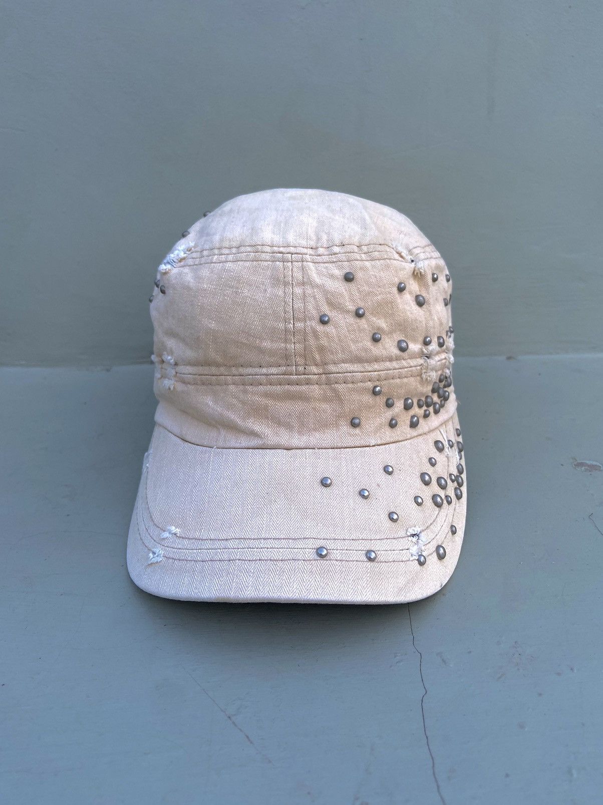 If Six Was Nine 2000s button studded punk patrol hat Size ONE SIZE - 1 Thumbnail