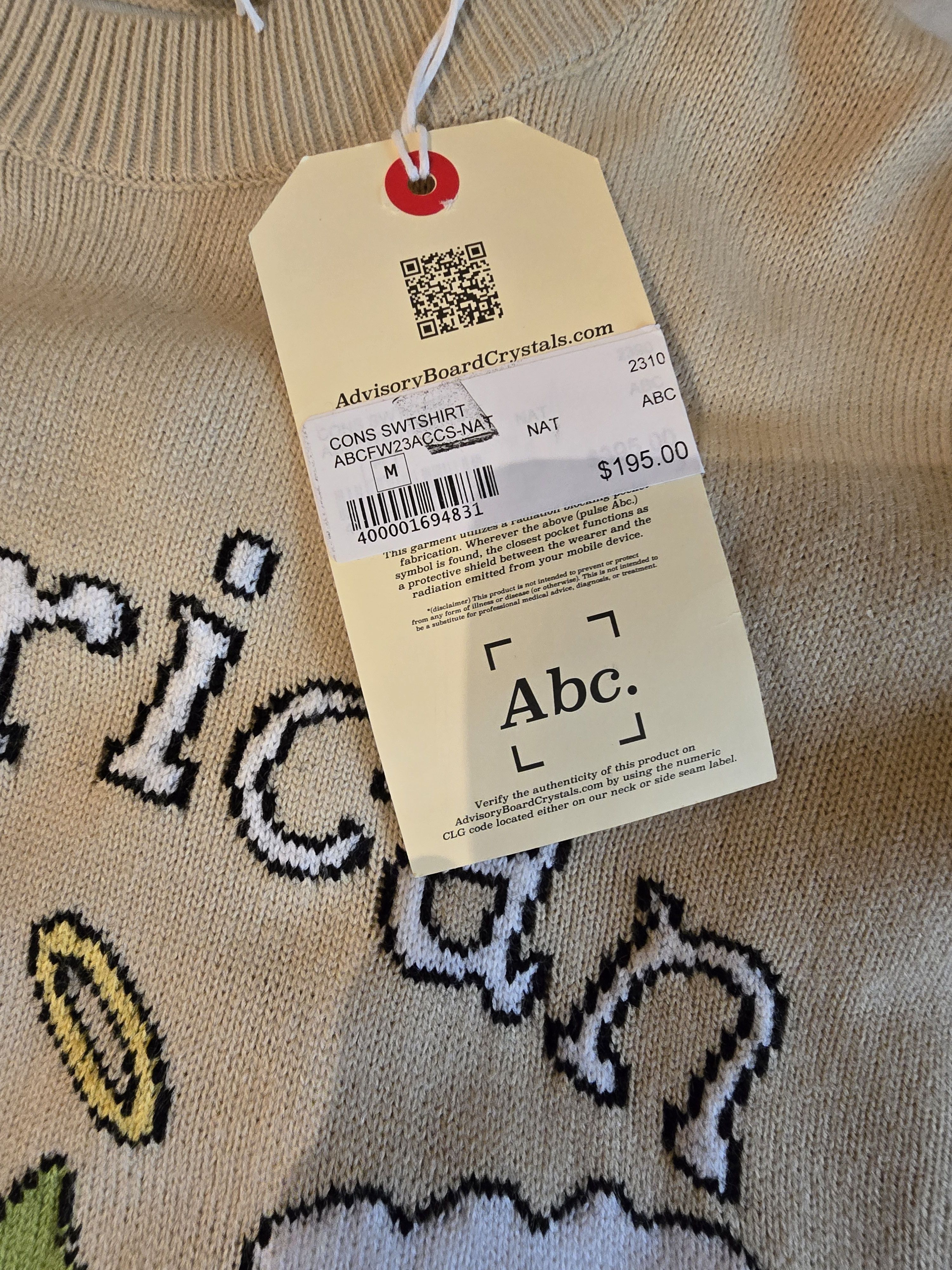 Advisory Board Crystals American Consciousness Sweatshirt sz M Size US M / EU 48-50 / 2 - 7 Thumbnail