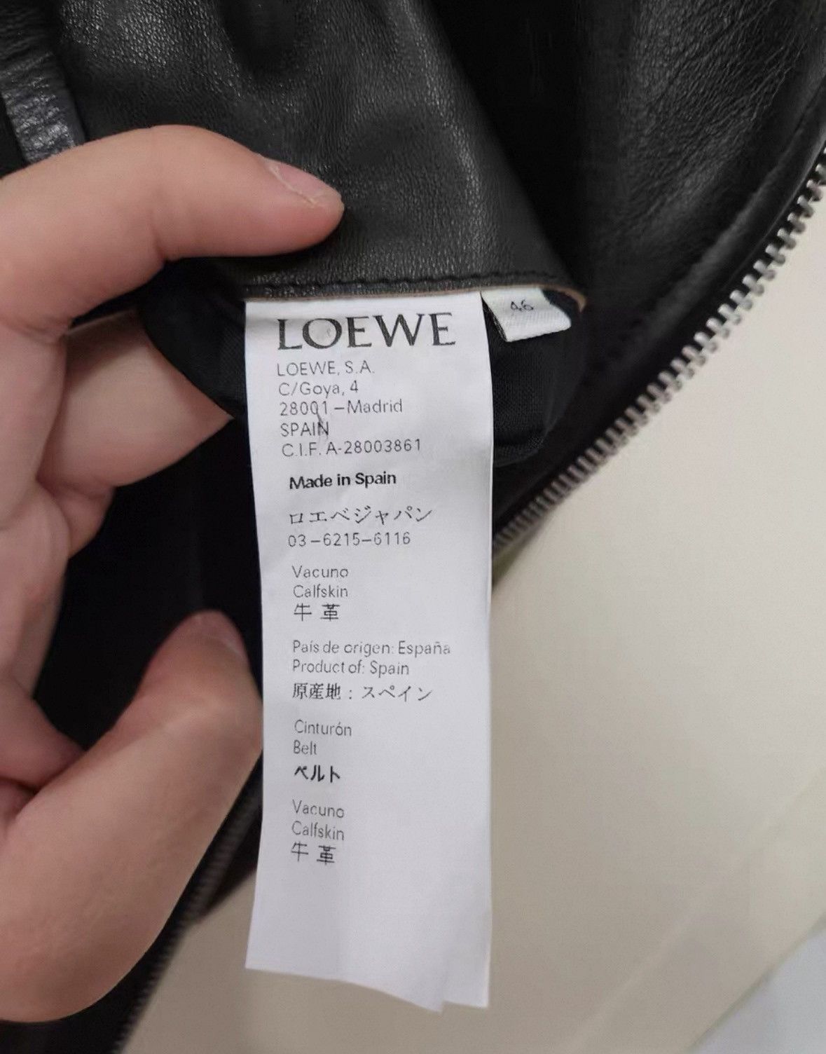 Loewe Loewe Vintage Distressed Leather Printed Leather Jacket Size US S / EU 44-46 / 1 - 7 Thumbnail