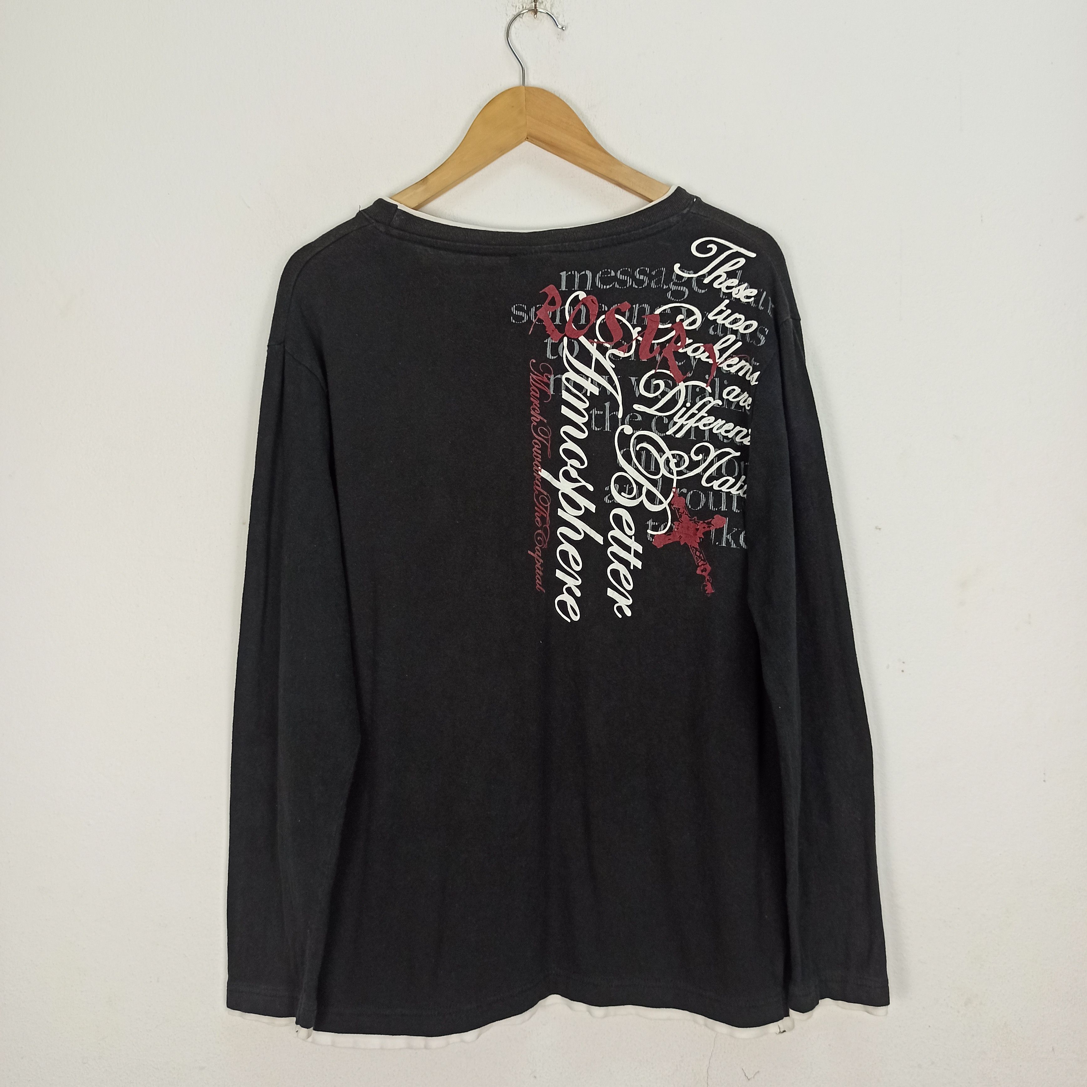 If Six Was Nine Rare Cinema @ layer Long Sleeve Tshirt Poem /LGB Size US L / EU 52-54 / 3 - 5 Thumbnail
