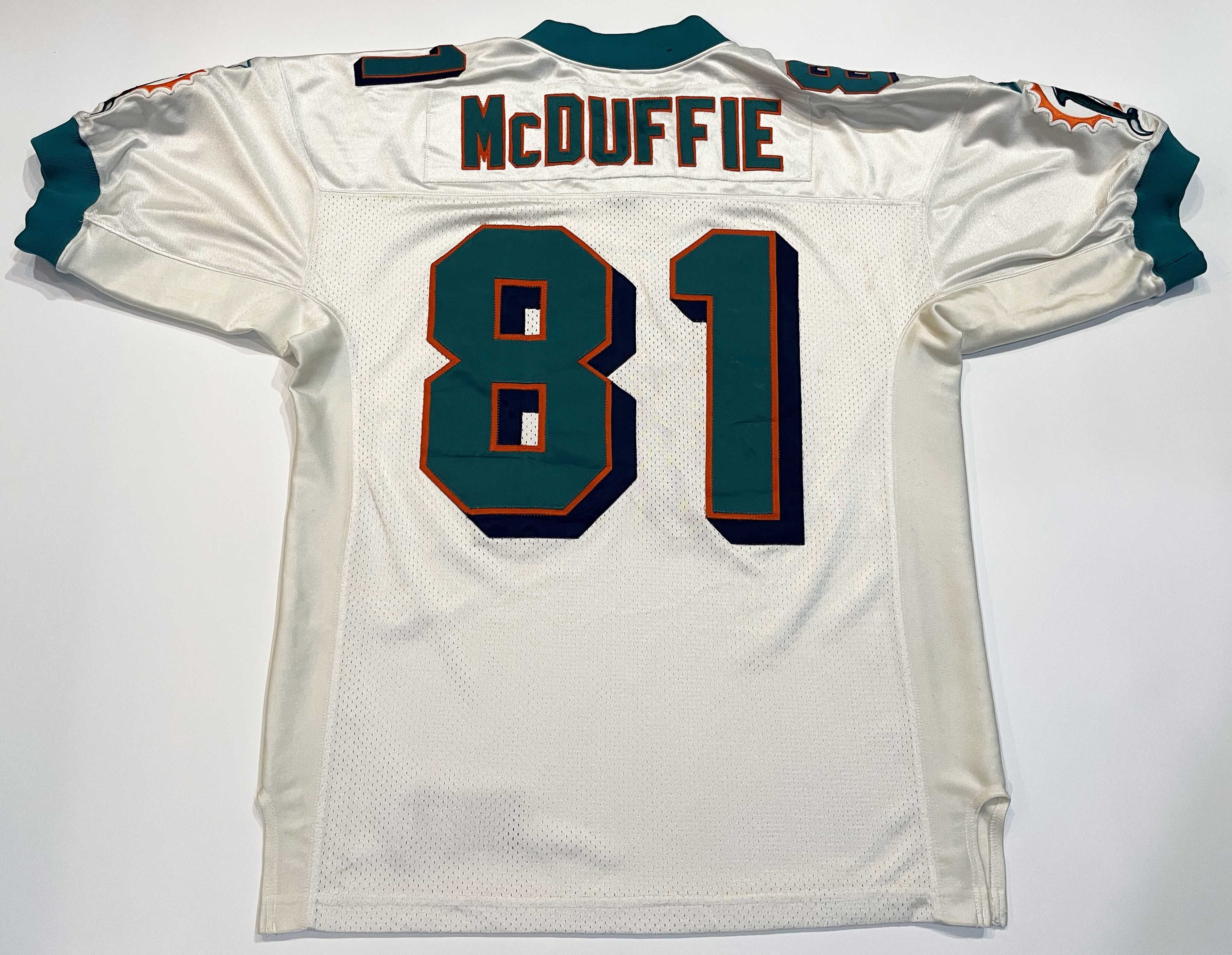 NFL × Starter × Vintage Vtg Starter Pro Line NFL Miami Dolphins McDUFFIE #81 Jersey Size US L / EU 52-54 / 3 - 5 Thumbnail