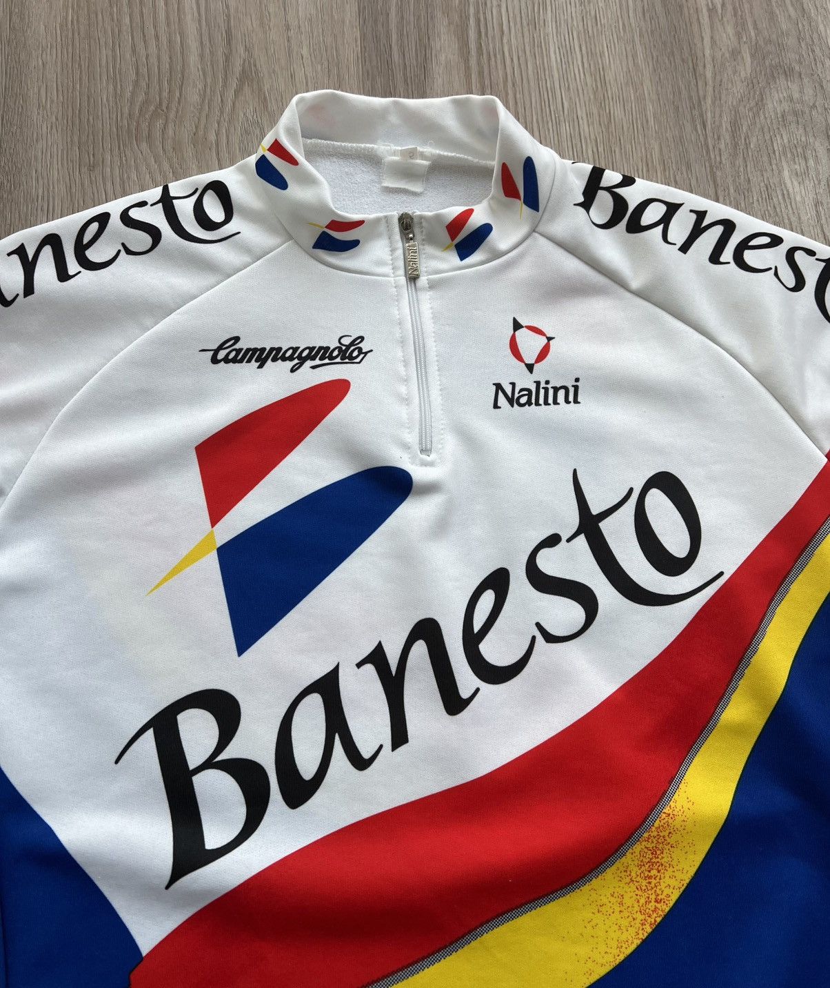 Vintage Vintage Nalini Banesto Cycling Jersey Campagnolo T-Shirt Size US L / EU 52-54 / 3 - 6 Thumbnail