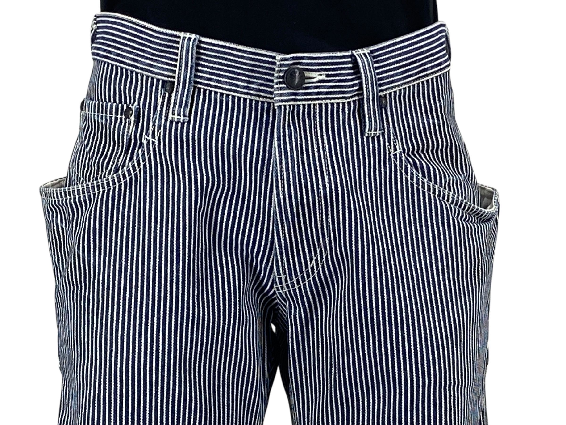 Japanese Brand 211295 Jeans Stripes Hickory Jeans Size US 31 - 3 Thumbnail