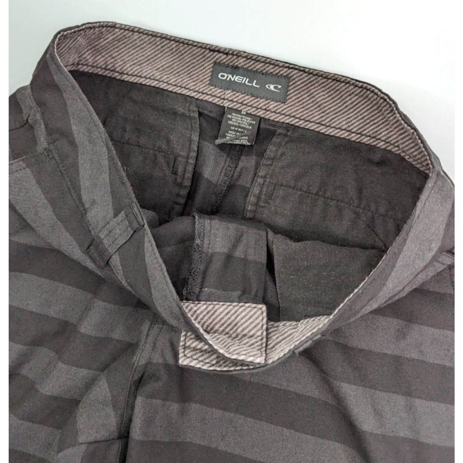 O'Neill O'Neill Chino Shorts Striped Men's 30 Black Size US 30 / EU 46 - 6 Thumbnail