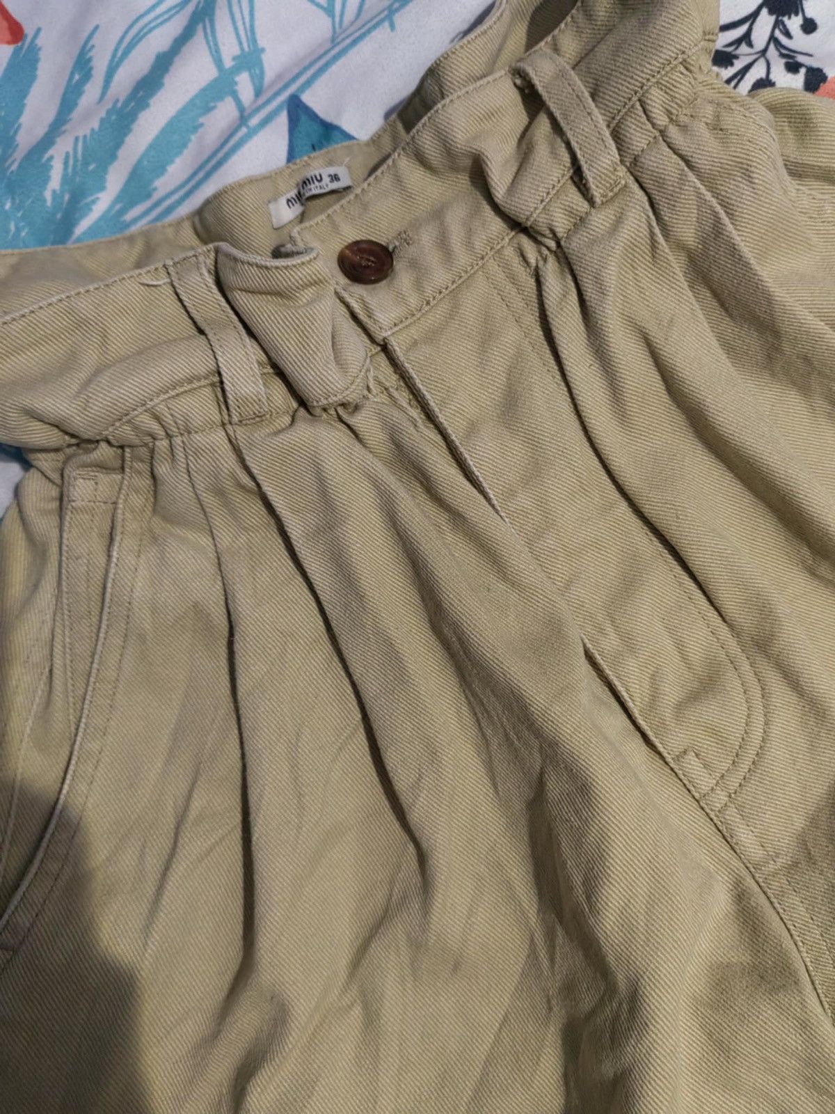 Miu Miu Miu Miu Drill High Waist Short Size 25" / US 0 / IT 36 - 6 Thumbnail