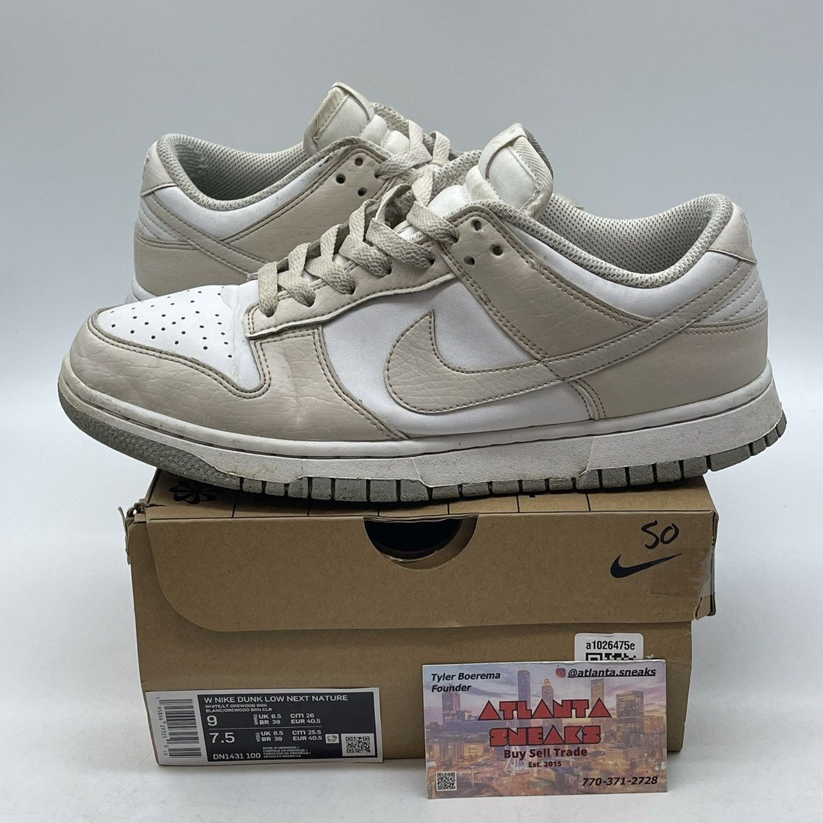 Nike Wmns dunk low next nature light orewood brown Size US 9 / IT 39 - 1 Thumbnail