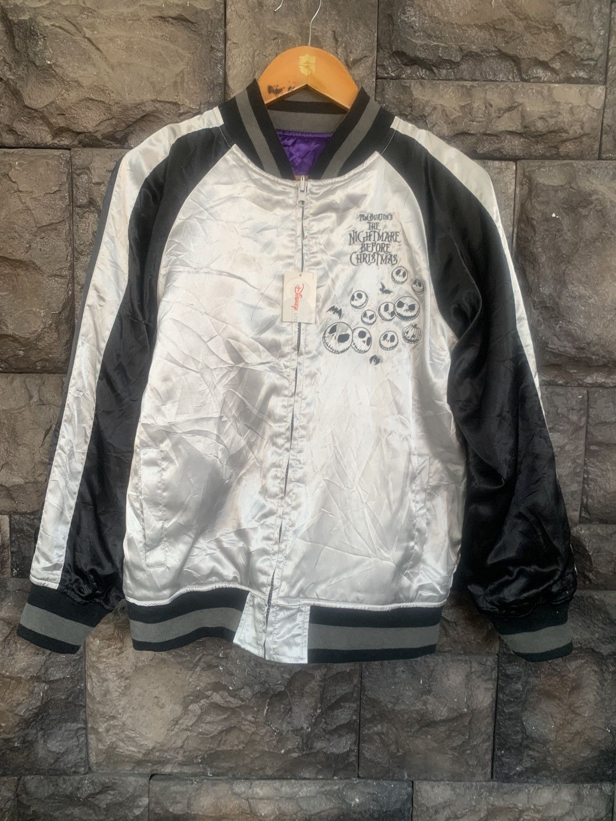 Disney Disney Tim Burtons Nightmare Riversible Sukajan Jacket Size US M / EU 48-50 / 2 - 5 Thumbnail