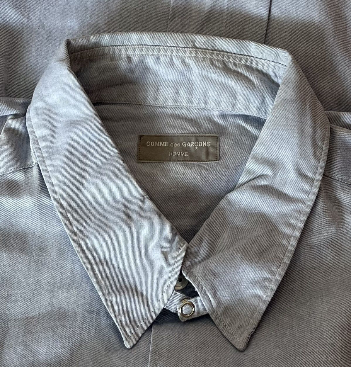 Comme des Garcons Vintage cdg homme AD1990 light blue oversized button up Size US XL / EU 56 / 4 - 3 Thumbnail